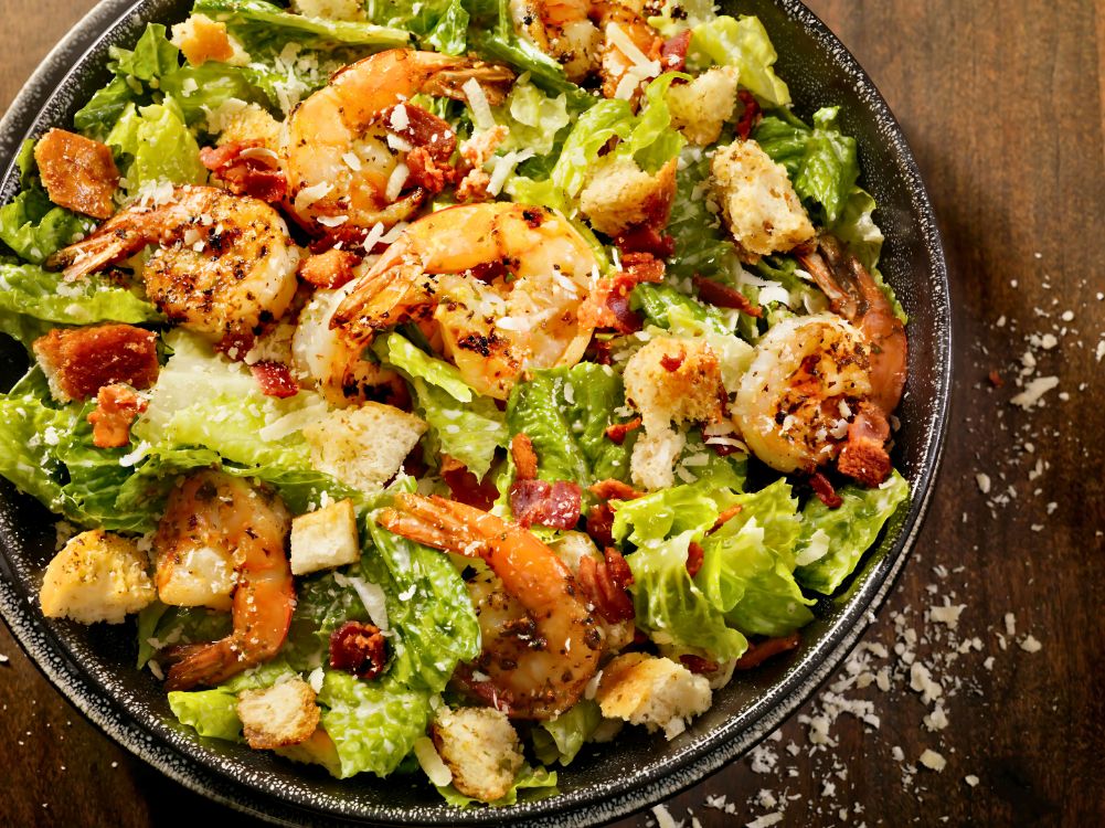 Grilled Shrimp Salad with Citrus Dressing | Healthy & Tasty