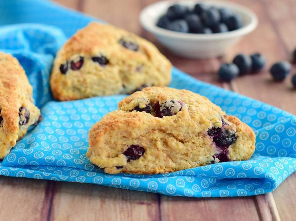 How to Bake Sweet and Flaky Blueberry Scones