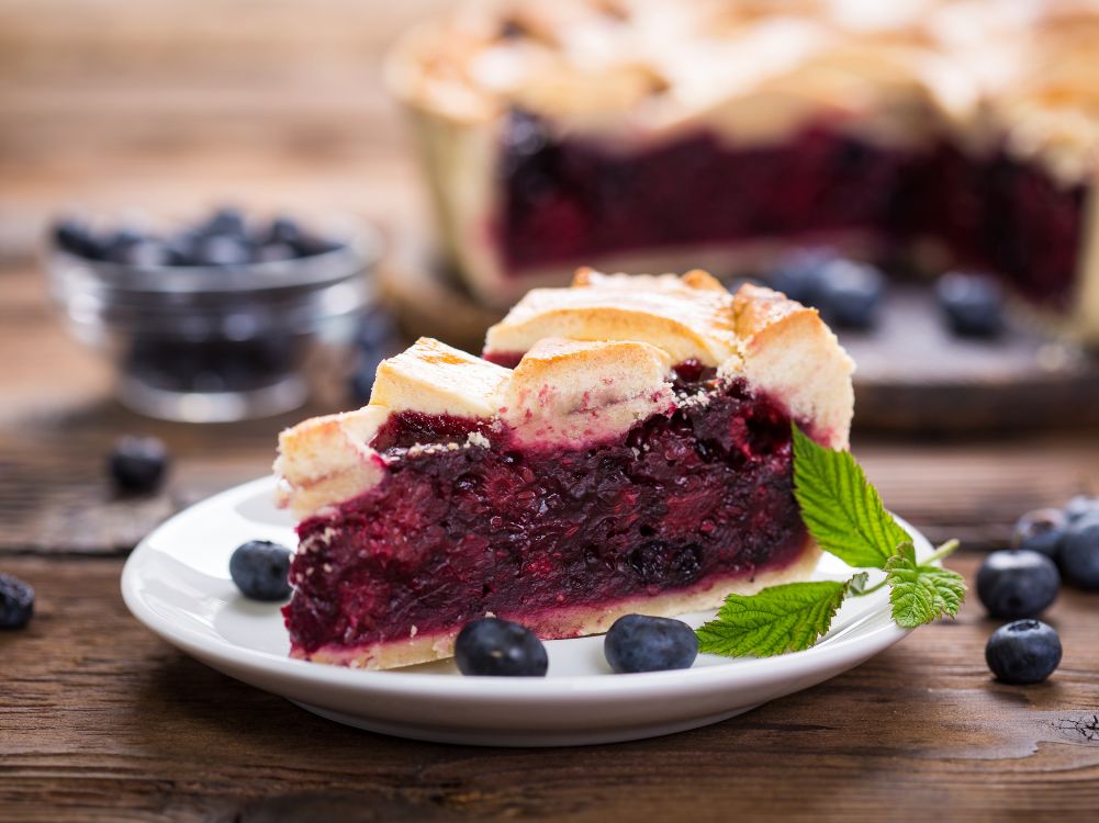 Healthy Blueberry Pie - Zulay Kitchen