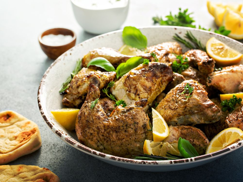 Juicy Honey Lime Chicken served for dinner.