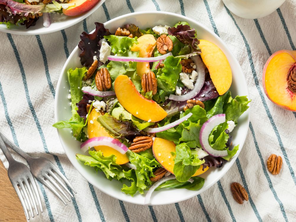 Peach Salad Recipe - Zulay Kitchen