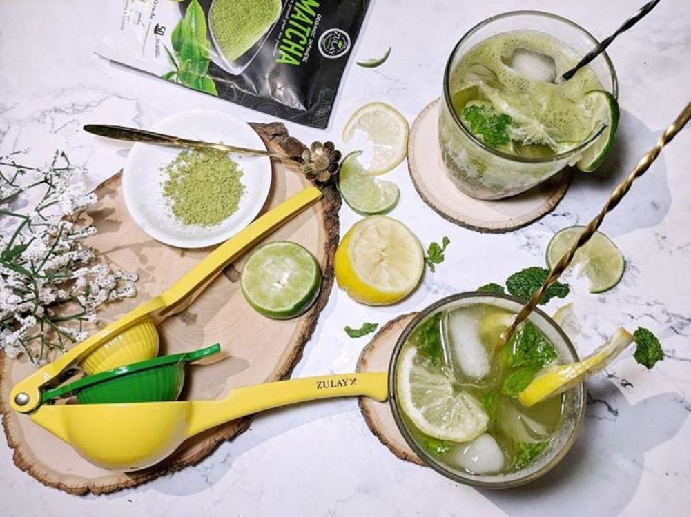 Sparkling Matcha Lemonade/Limeade Recipe - Zulay Kitchen