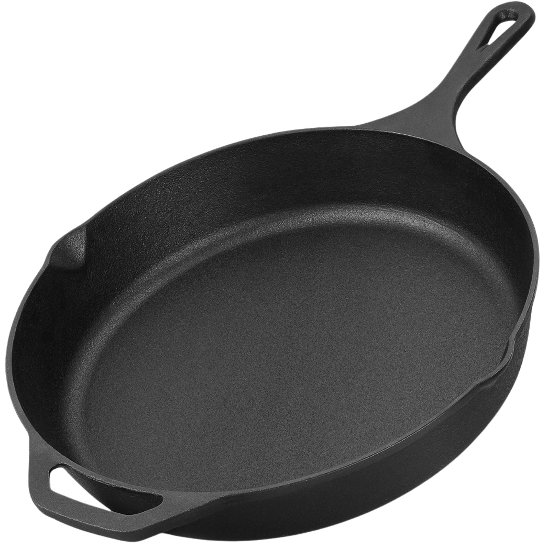 12.5 Inch Cast Iron Skillet- Heavy-Duty, Pre-Seasoned Cooking Skillet by Zulay Kitchen