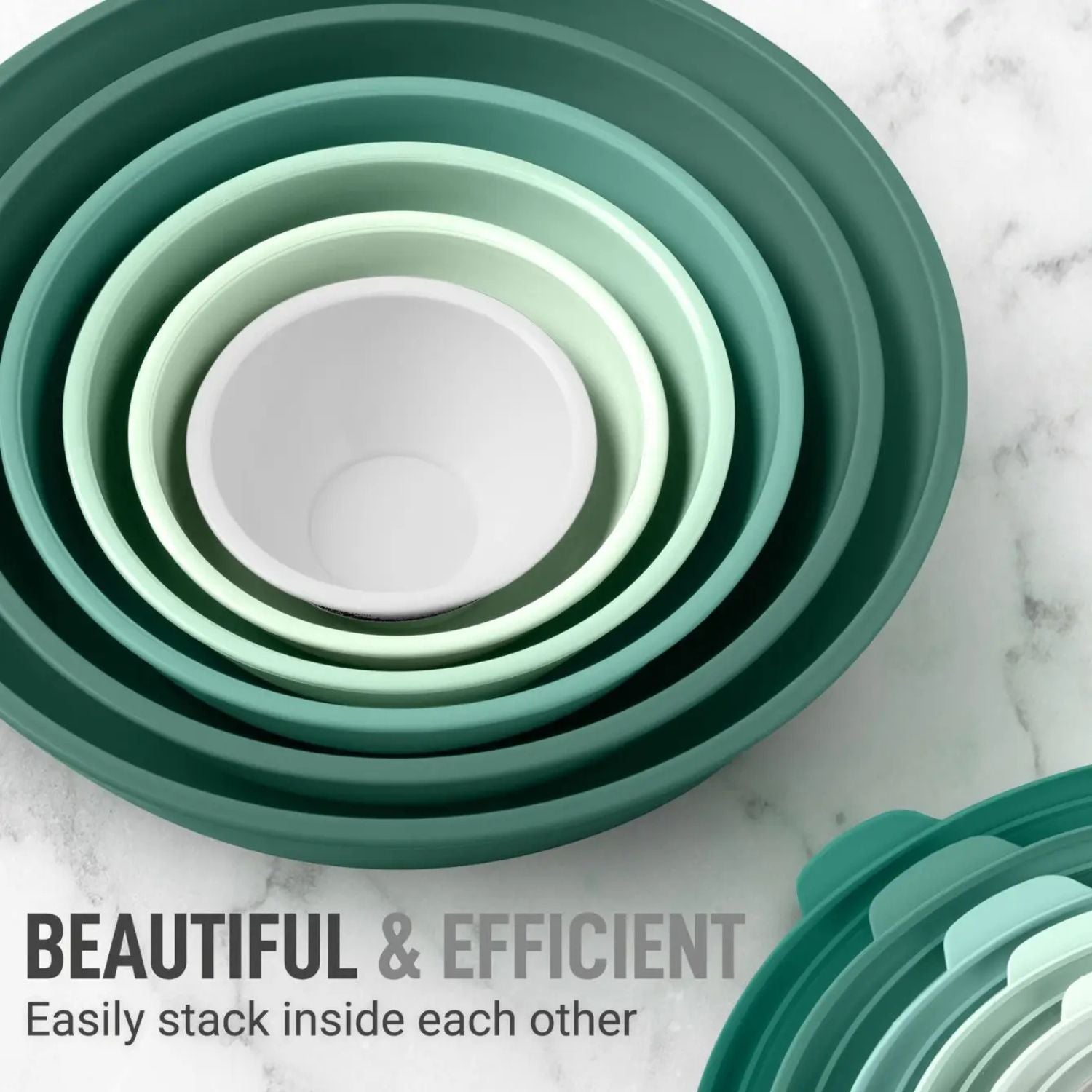 Stacked on Top of Each Other to Save Space by Zulay Kitchen