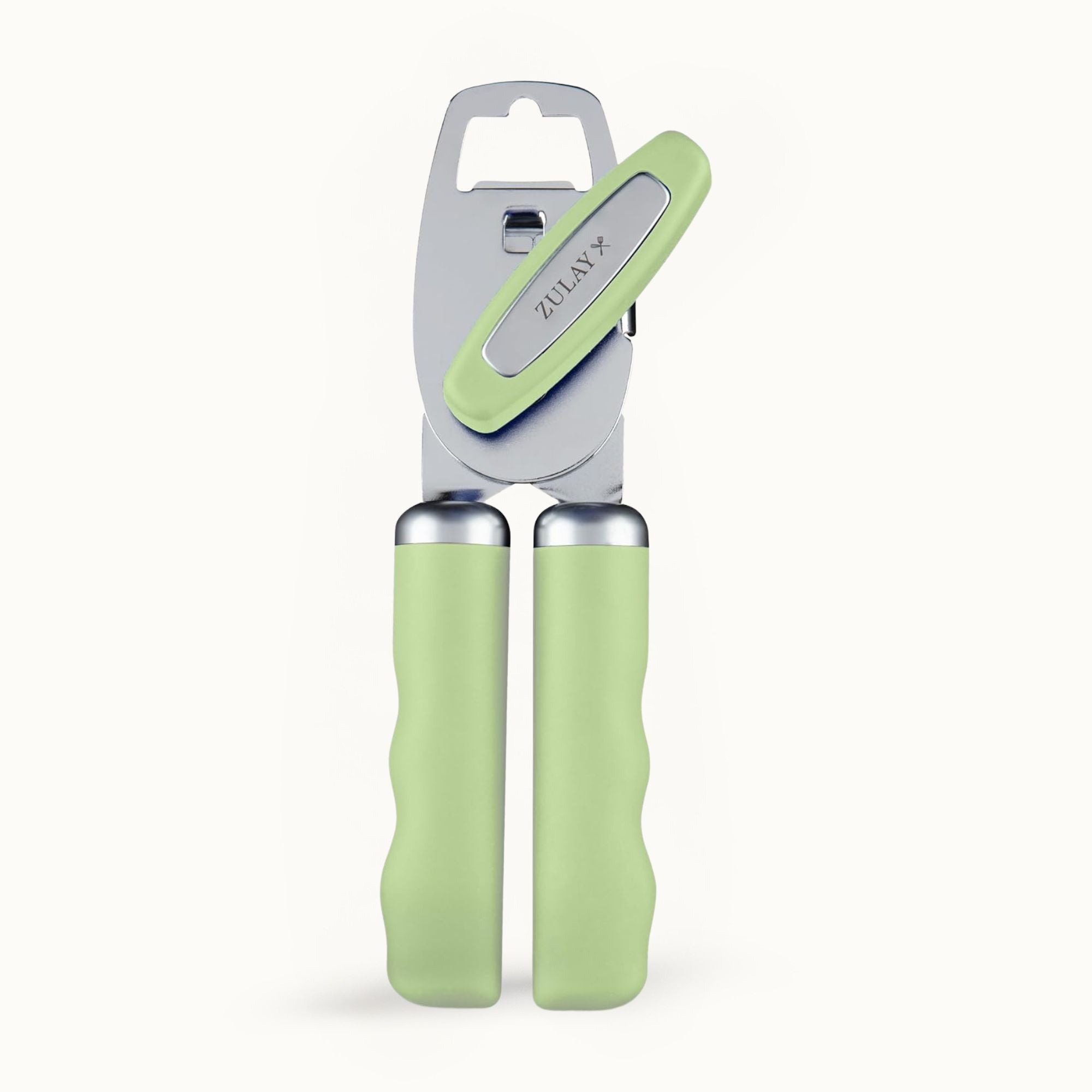 Stainless Steel Manual Can Opener with Bottle Opener - Pistachio by Zulay Kitchen
