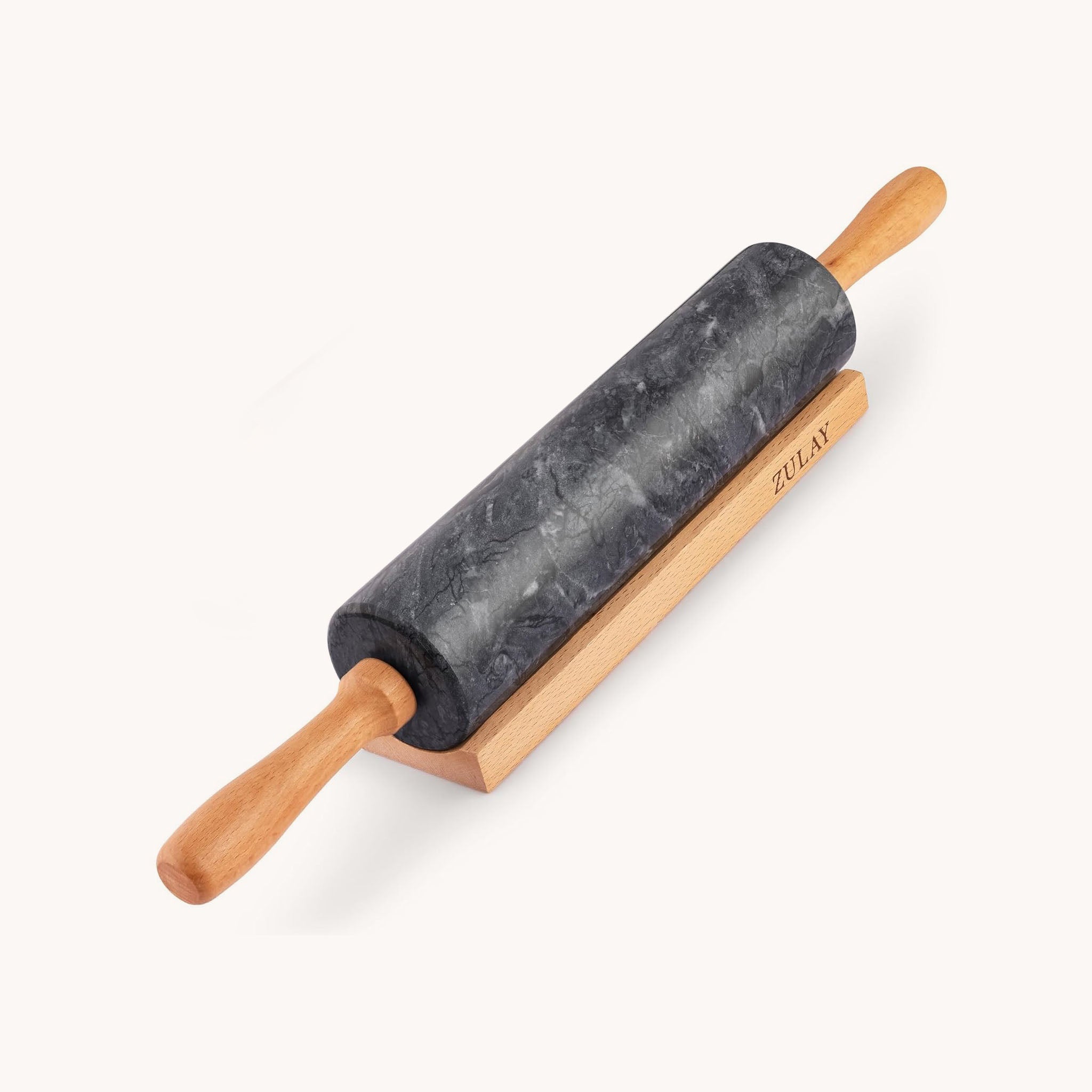 17-Inch Marble Rolling Pin With Stand by Zulay Kitchen