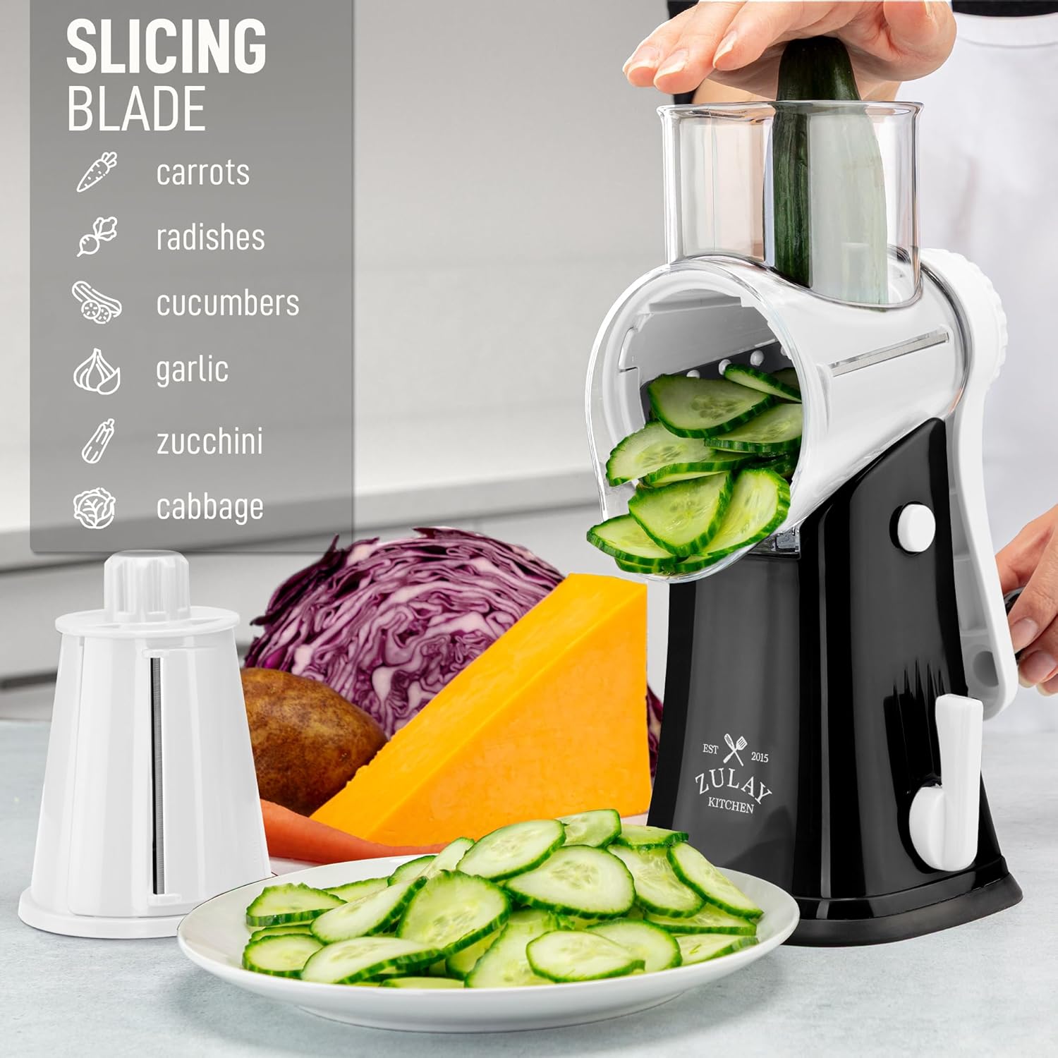Interchangeable Stainless Steel Slicing Blade by Zulay Kitchen