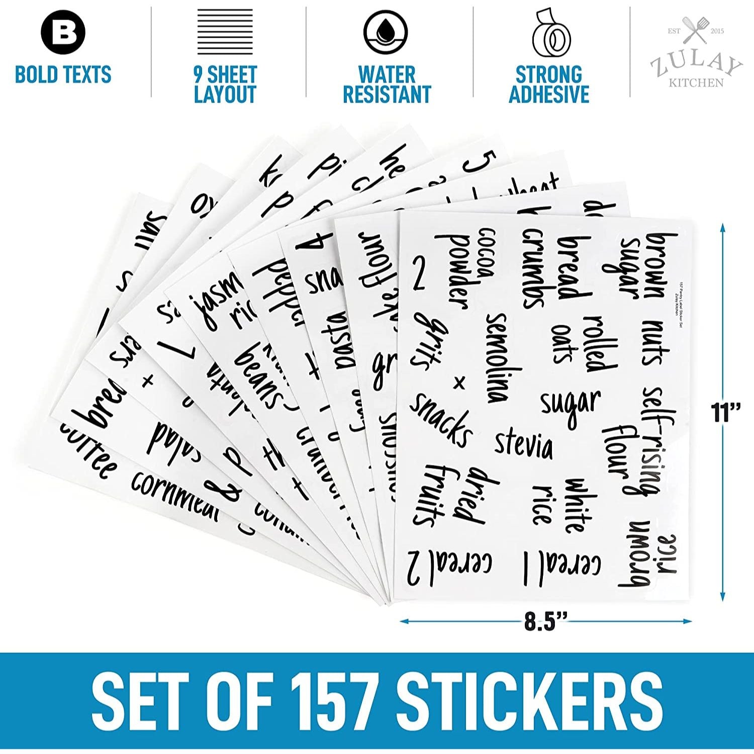 157 Kitchen labels