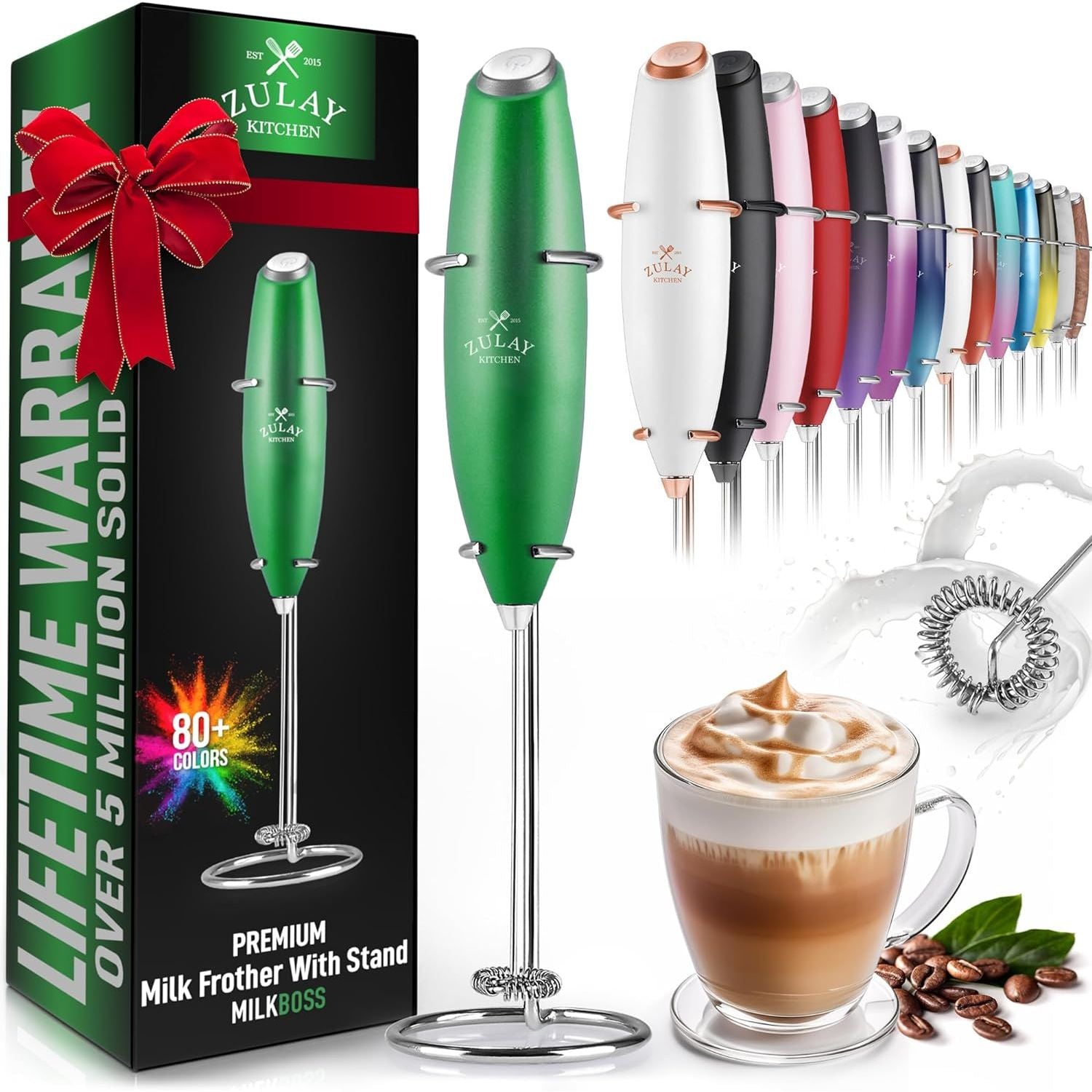 Powerful Handheld Milk Frother by Zulay Kitchen