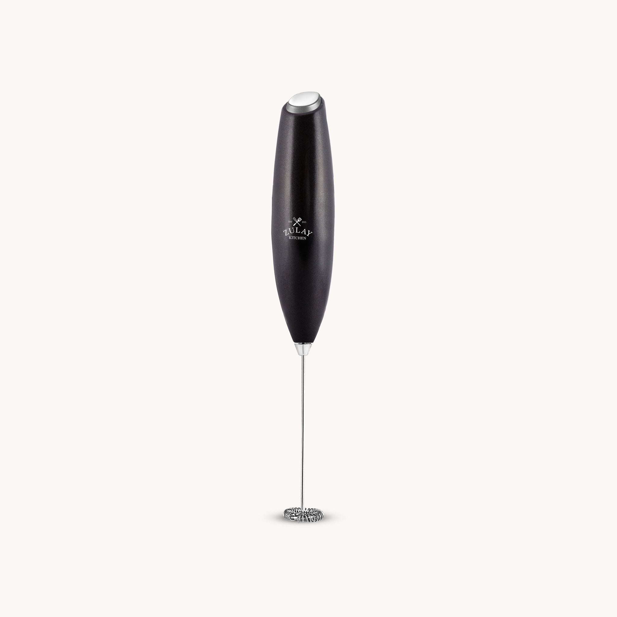Milk Frother Without Stand - Metallic Black by Zulay Kitchen