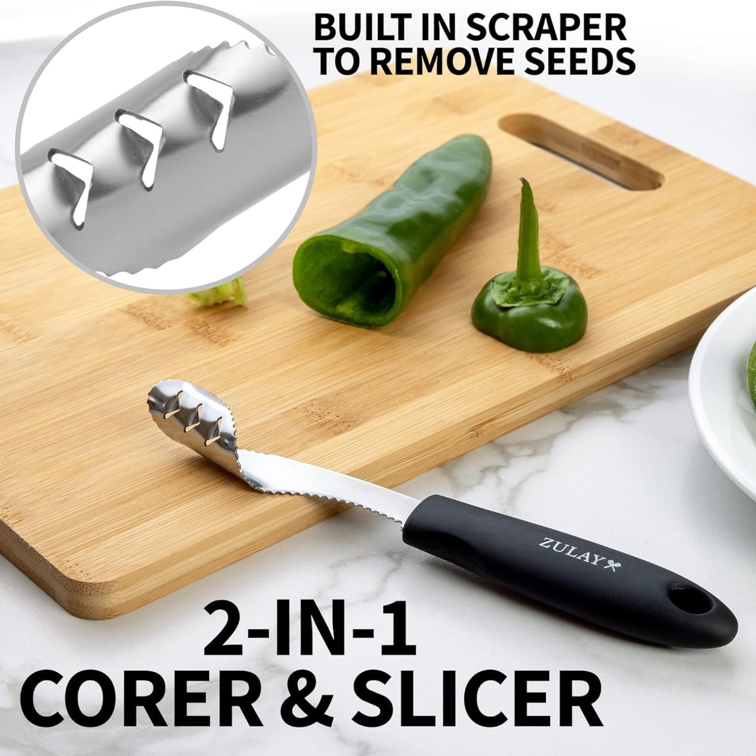 2-in-1 Corer and Slicer by Zulay Kitchen