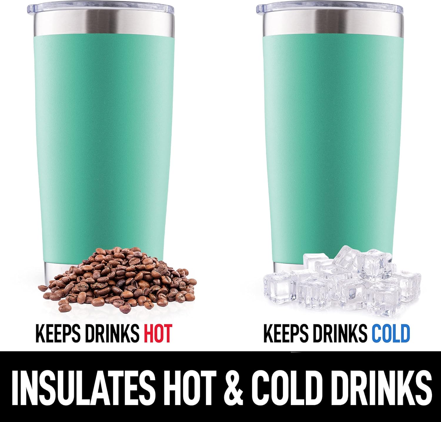 Insulates Hot & Cold Drinks by Zulay Kitchen