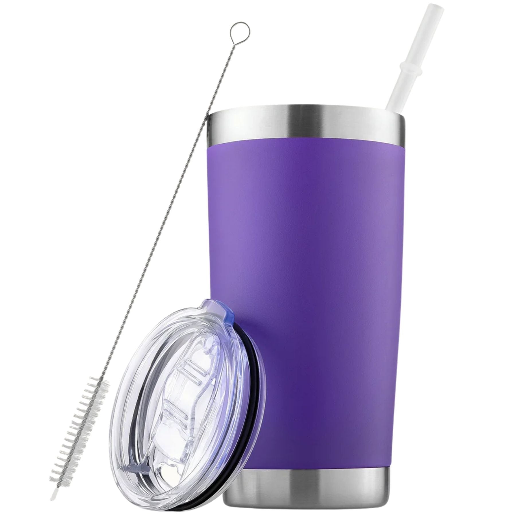 20 oz Tumbler With Lid and Straw - Purple by Zulay Kitchen