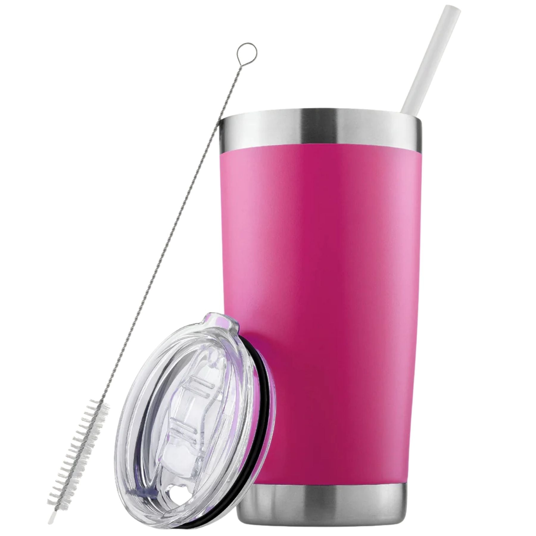 20 oz Tumbler With Lid and Straw-Hot Pink by Zulay Kitchen
