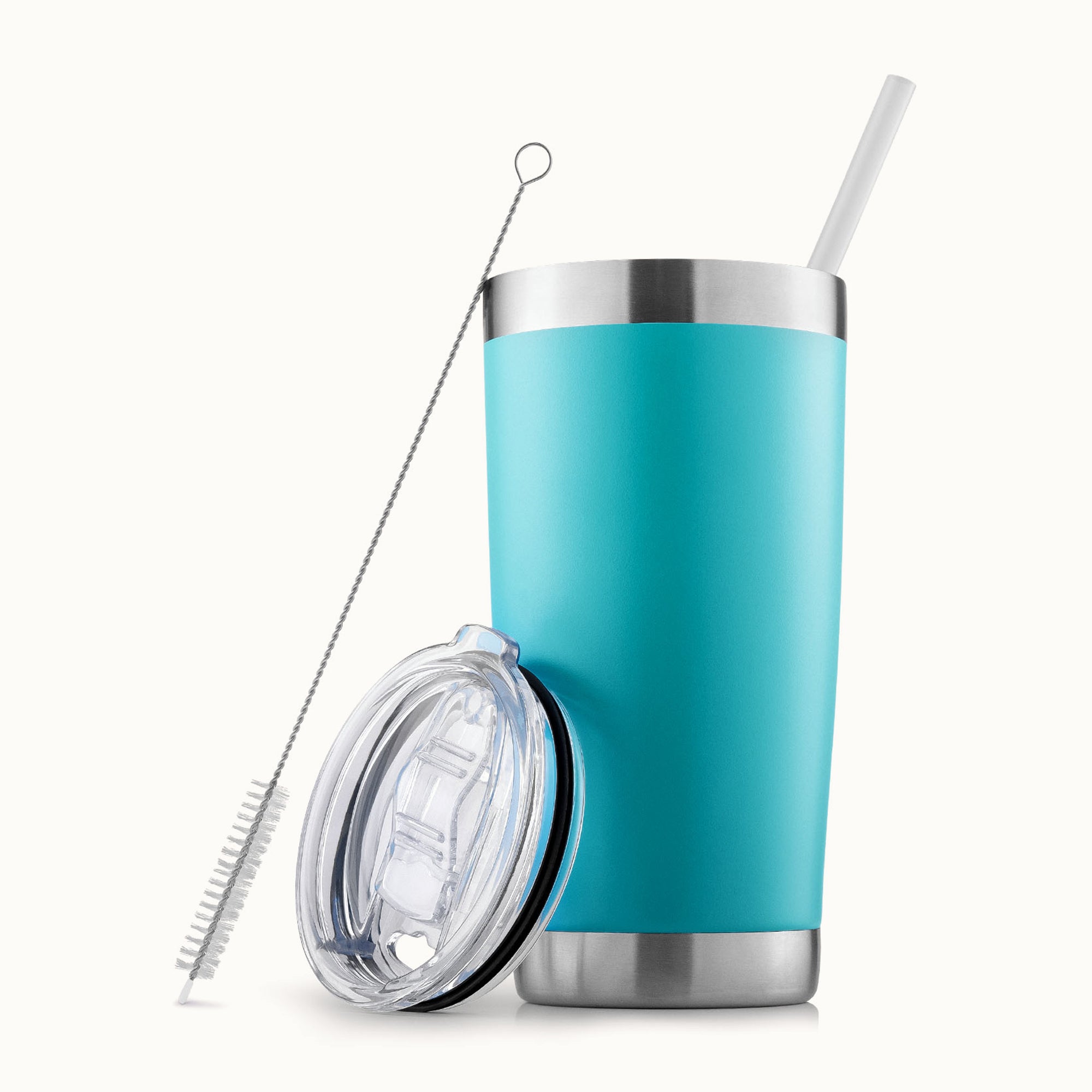 20 oz Tumbler With Lid and Straw-Teal by Zulay Kitchen