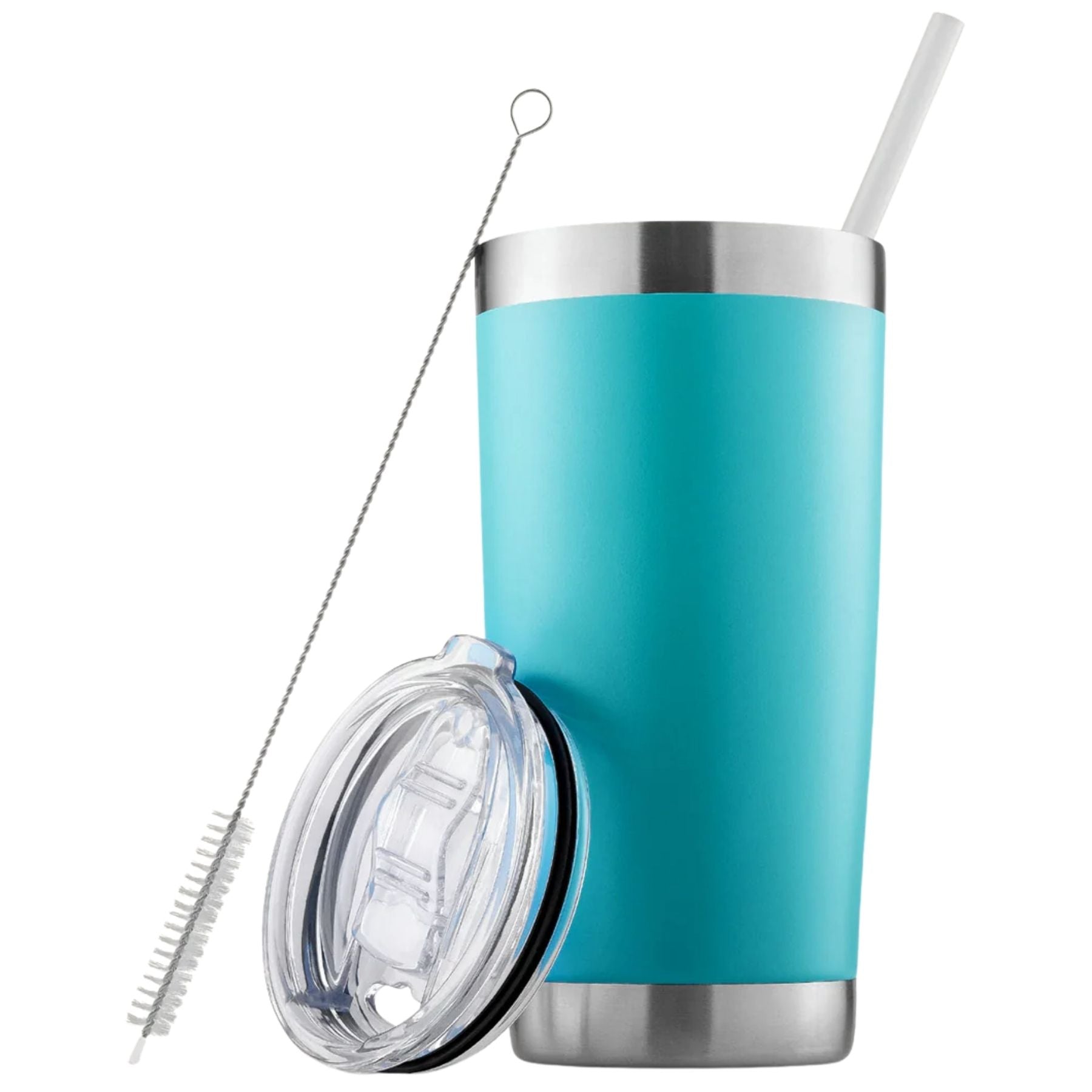 20 oz Tumbler With Lid and Straw-Teal by Zulay Kitchen