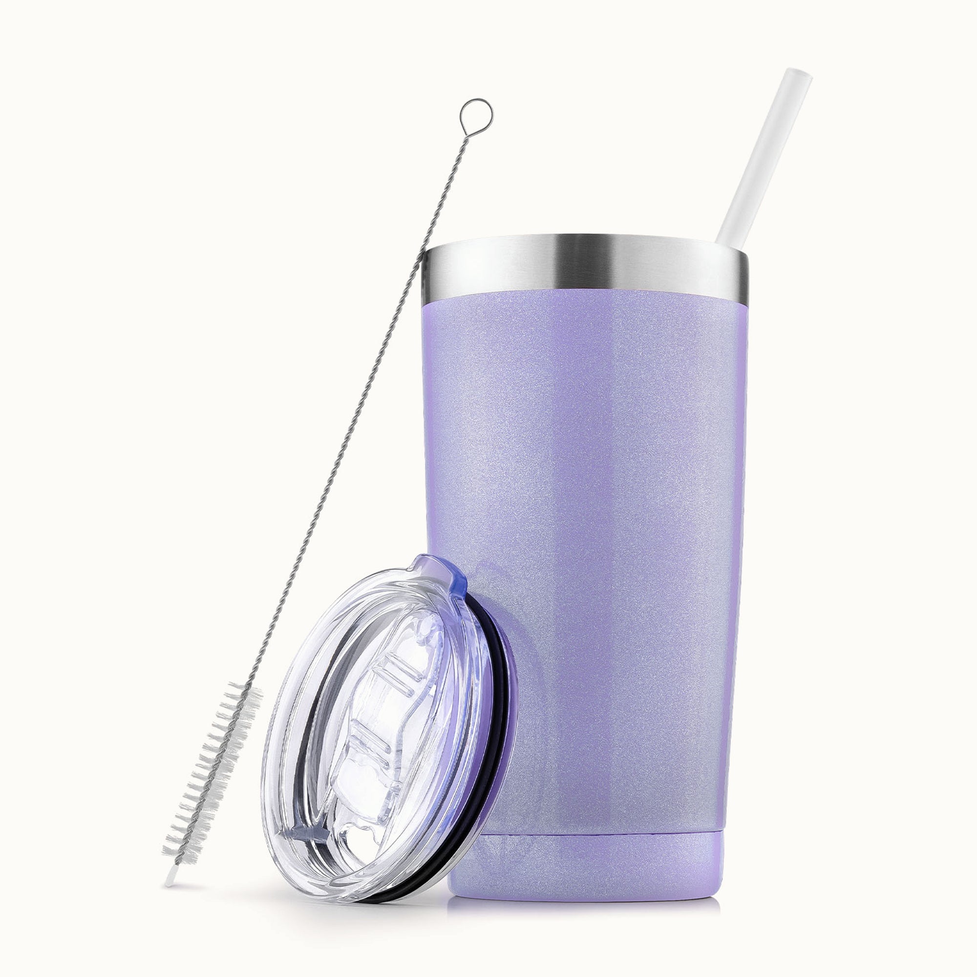 20 oz Tumbler With Lid and Straw-Lavender Shimmer by Zulay Kitchen