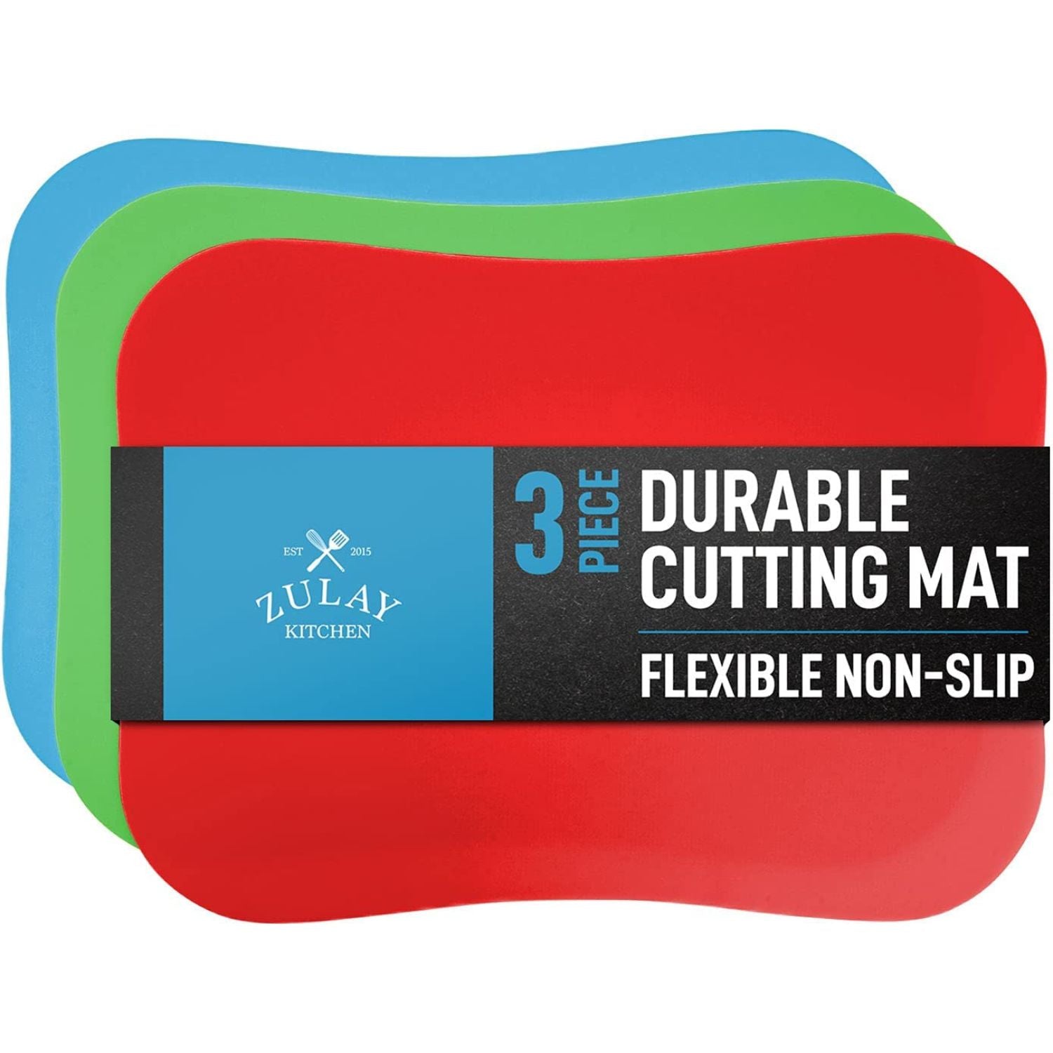 Flexible Cutting Board Mats - Set of 3
