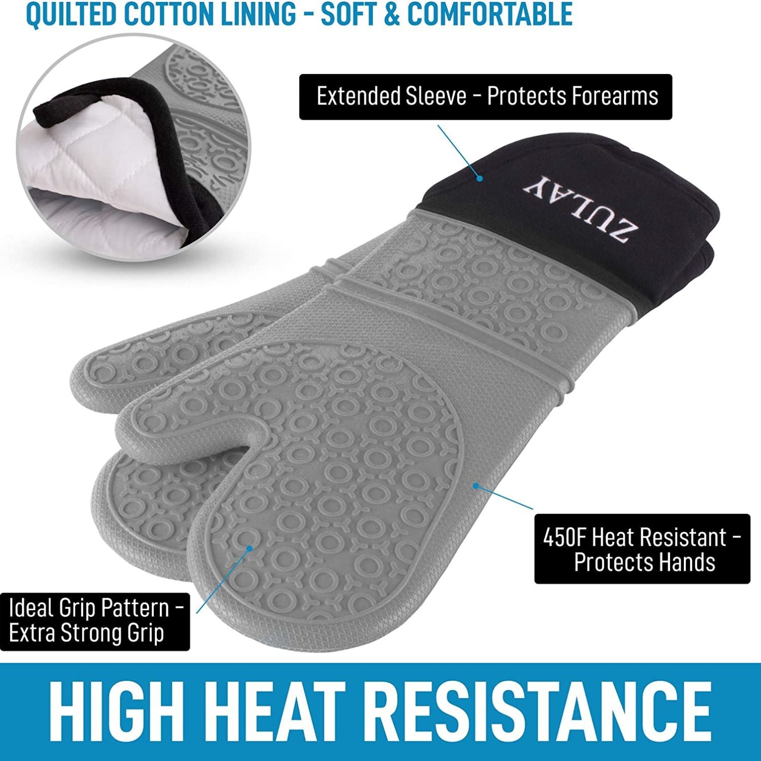 High heat resistance Silicone oven mitts