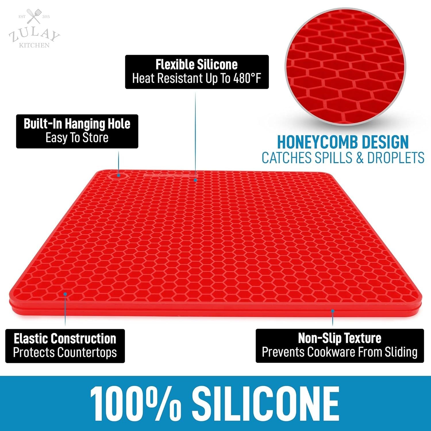 Silicone trivet by Zulay Kitchen