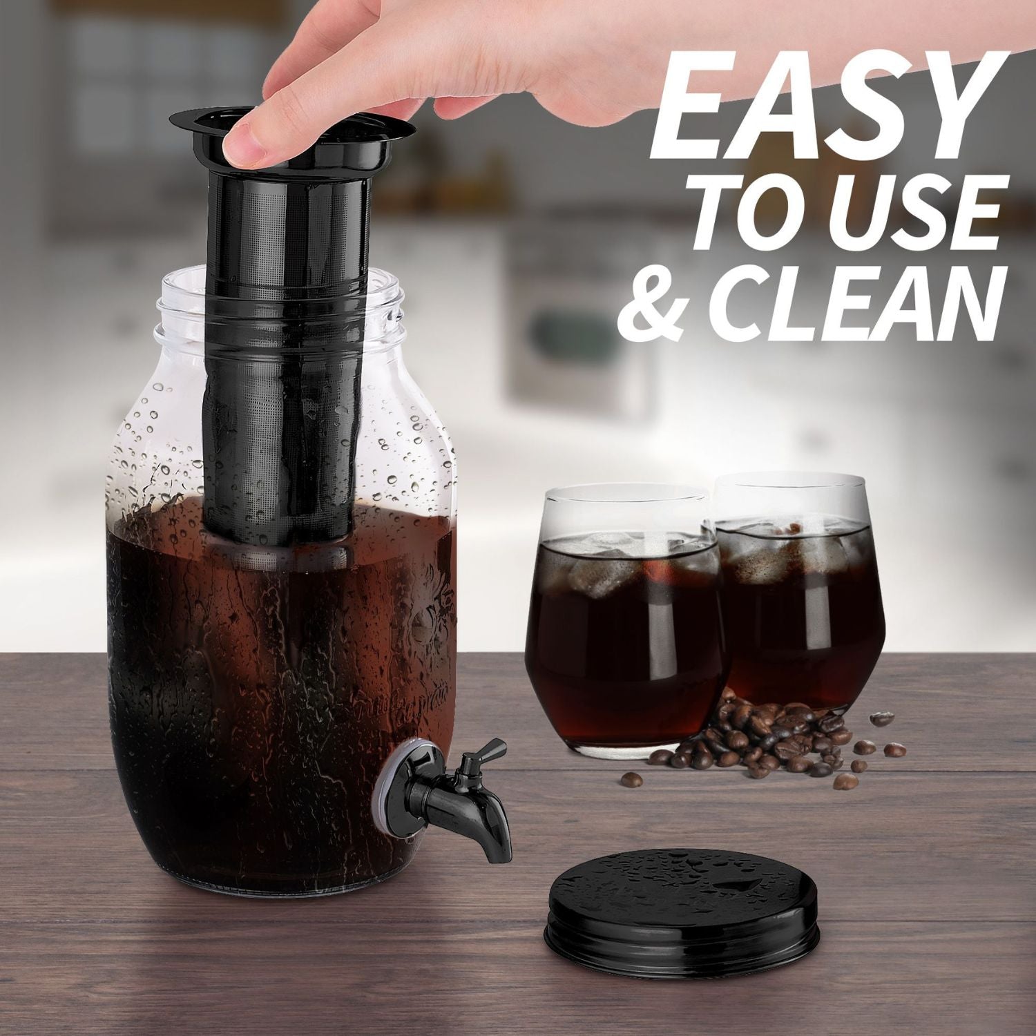 Easy to use Cold Brew Coffee Maker