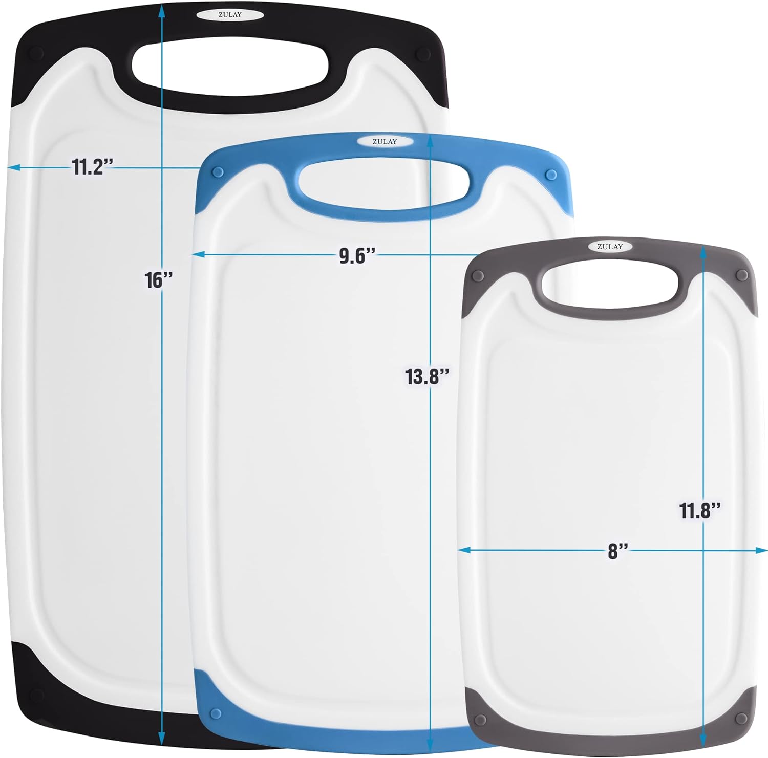 3 piece Cutting Board Set by Zulay Kitchen
