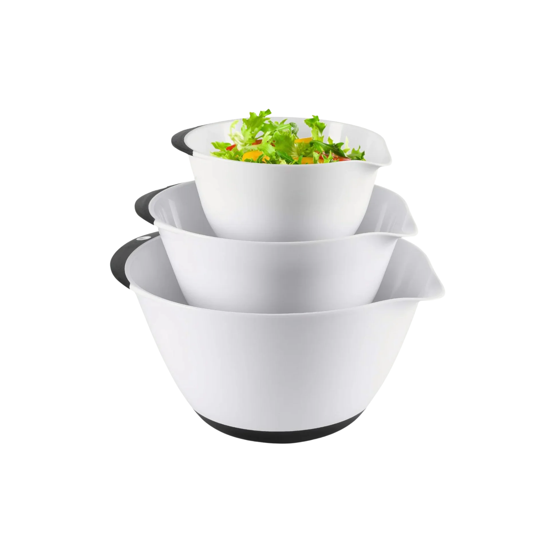 3-Piece Plastic Mixing Bowl Set by Zulay Kitchen