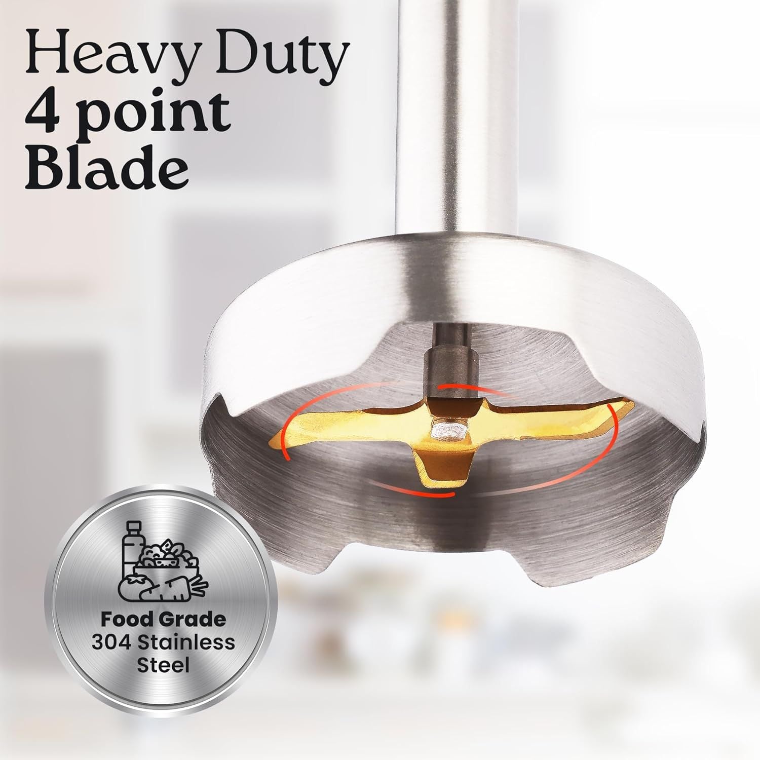 Heavy Duty 4 Point Blade by Zulay Kitchen