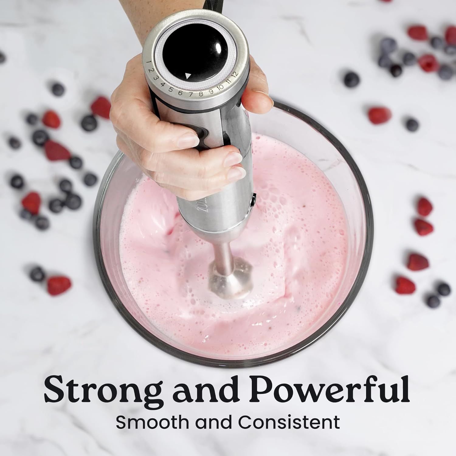 Strong and Powerful Immersion Blender Handheld by Zulay Kitchen