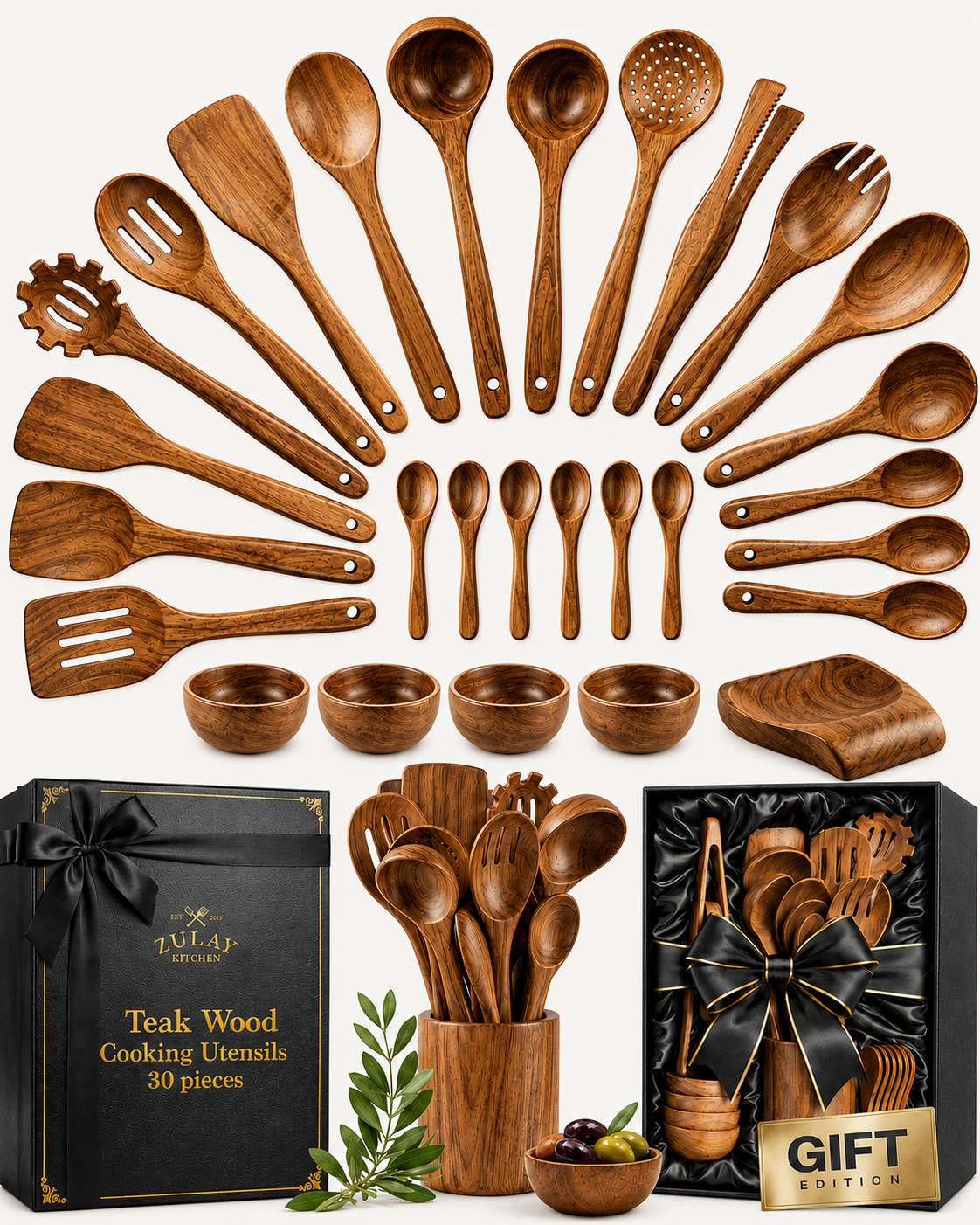 Teak Wood Utensils