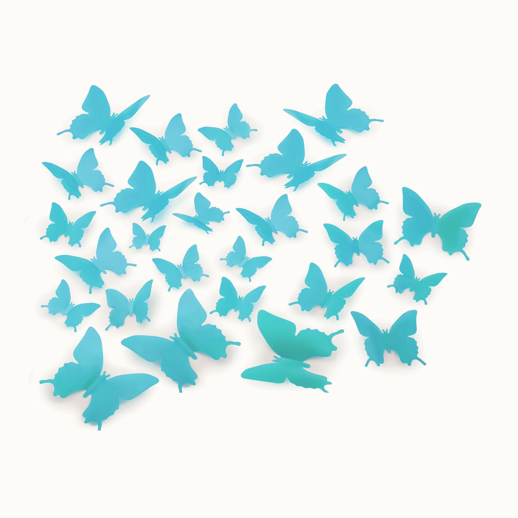 3D Butterfly Wall Decor - 24 Pieces - Light Blue by Zulay Kitchen