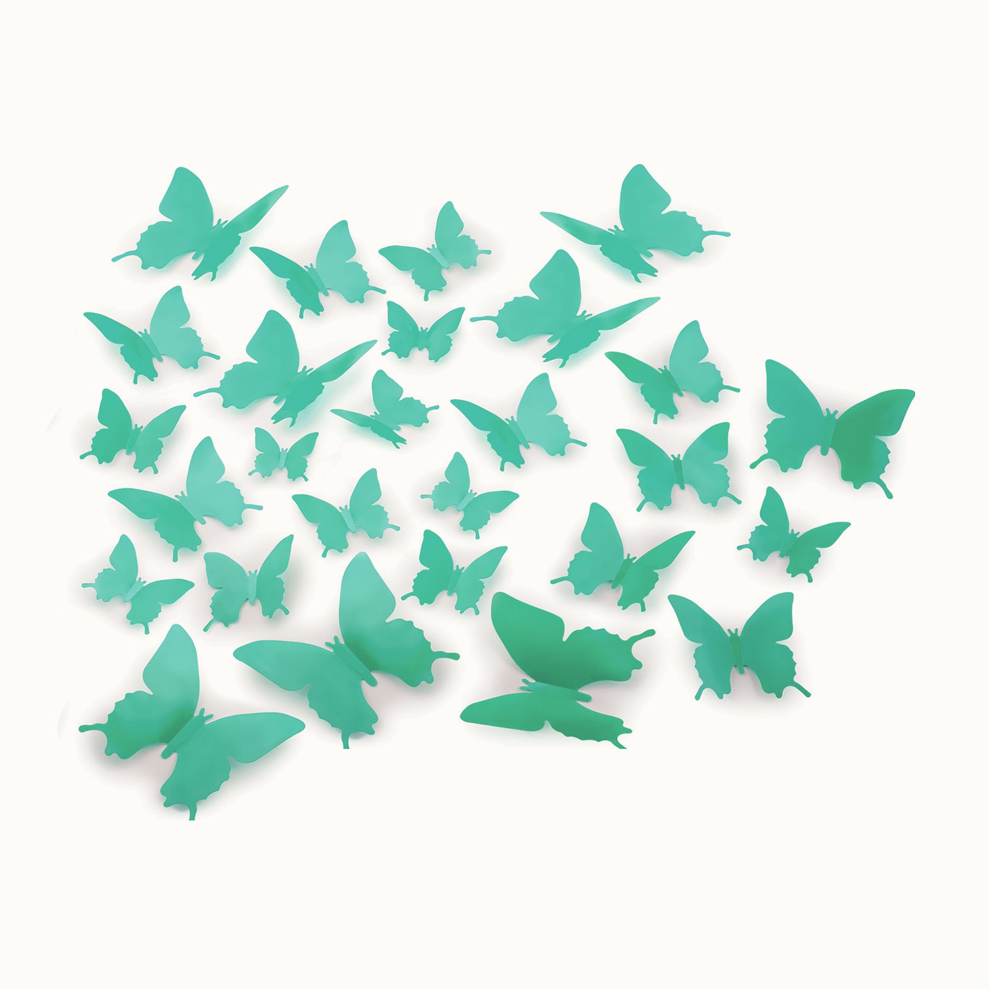 3D Butterfly Wall Decor - 24 Pieces - Mint by Zulay Kitchen