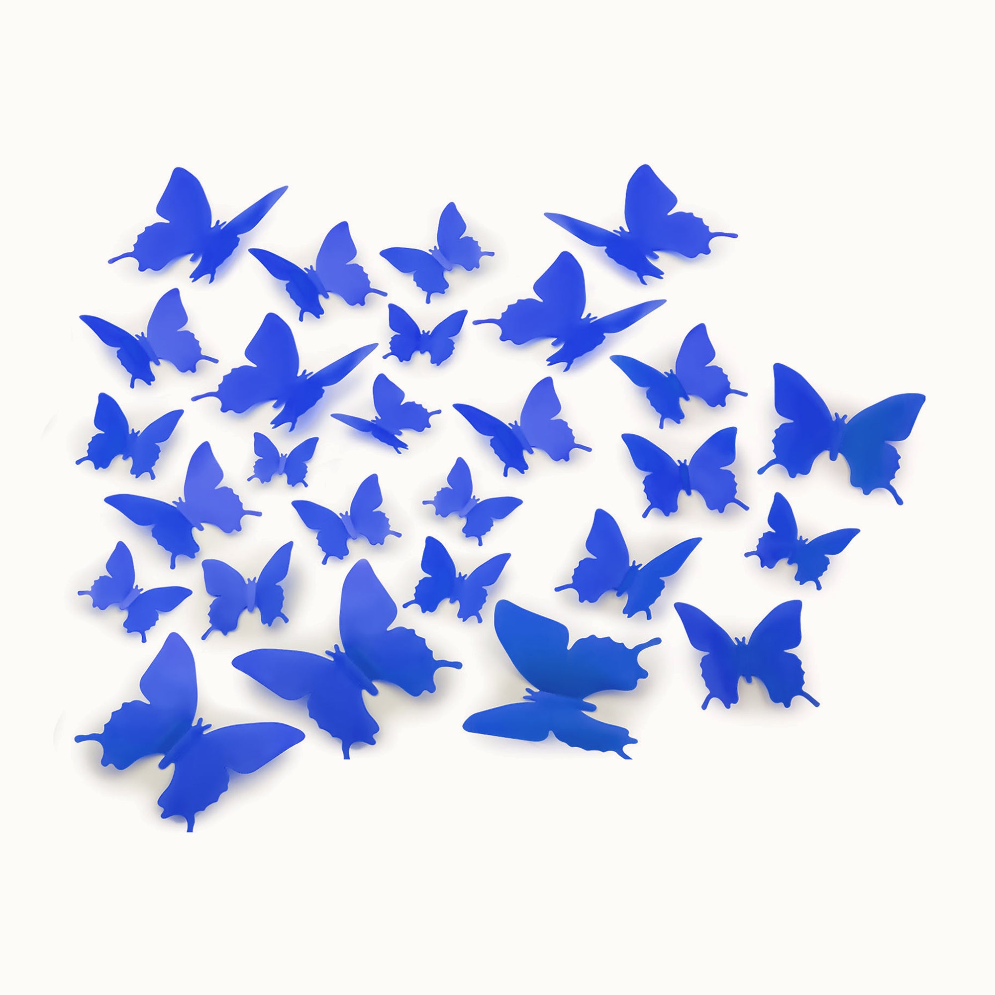 3D Butterfly Wall Decor - 24 Pieces - Royal Blue by Zulay Kitchen