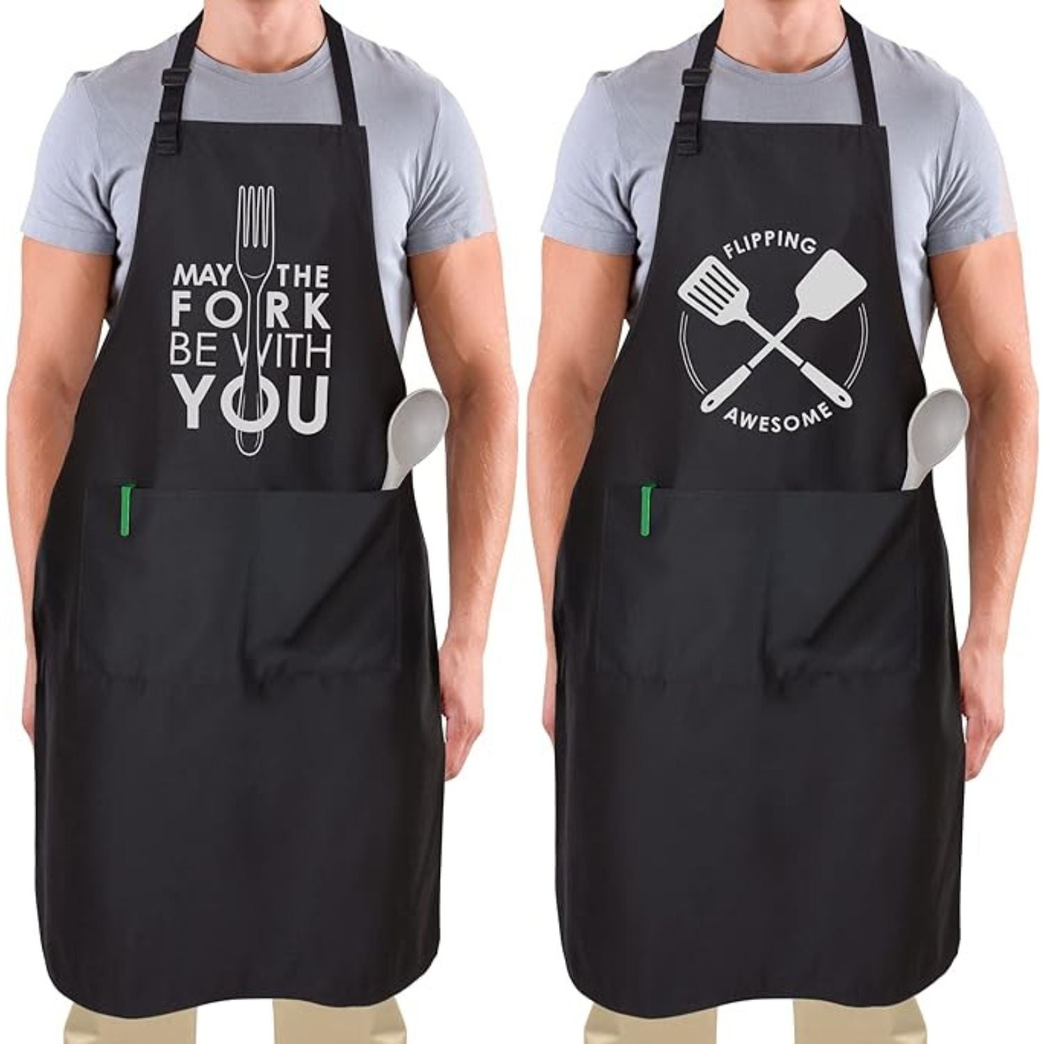 Funny Aprons for Men, Women & Couples
