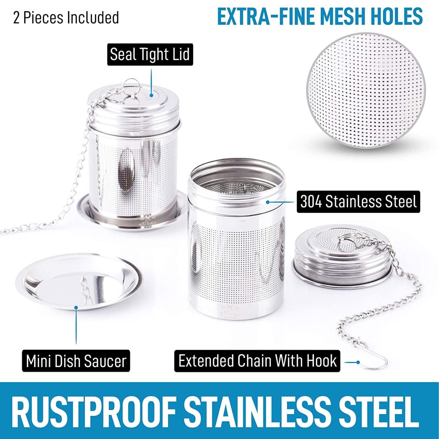 rustproof Stainless Steel Tea Infusers