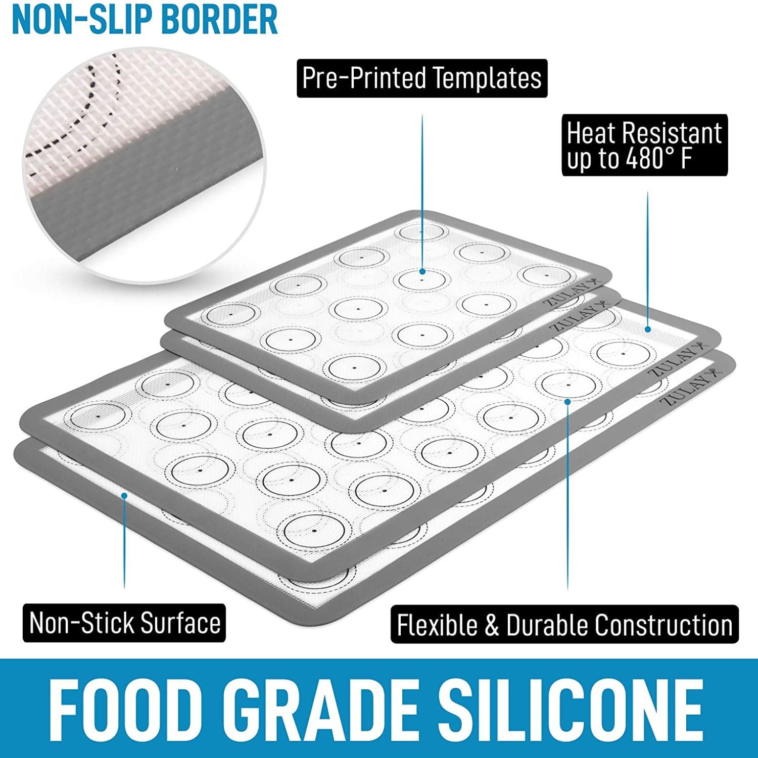Food grade silicone baking mat