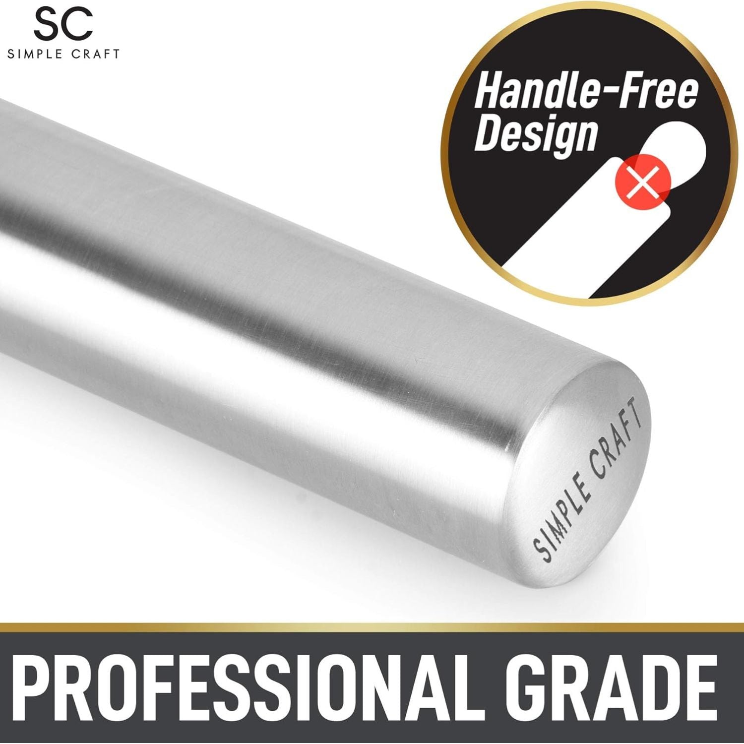 Professional grade Simple Craft Premium 16” Rolling Pin