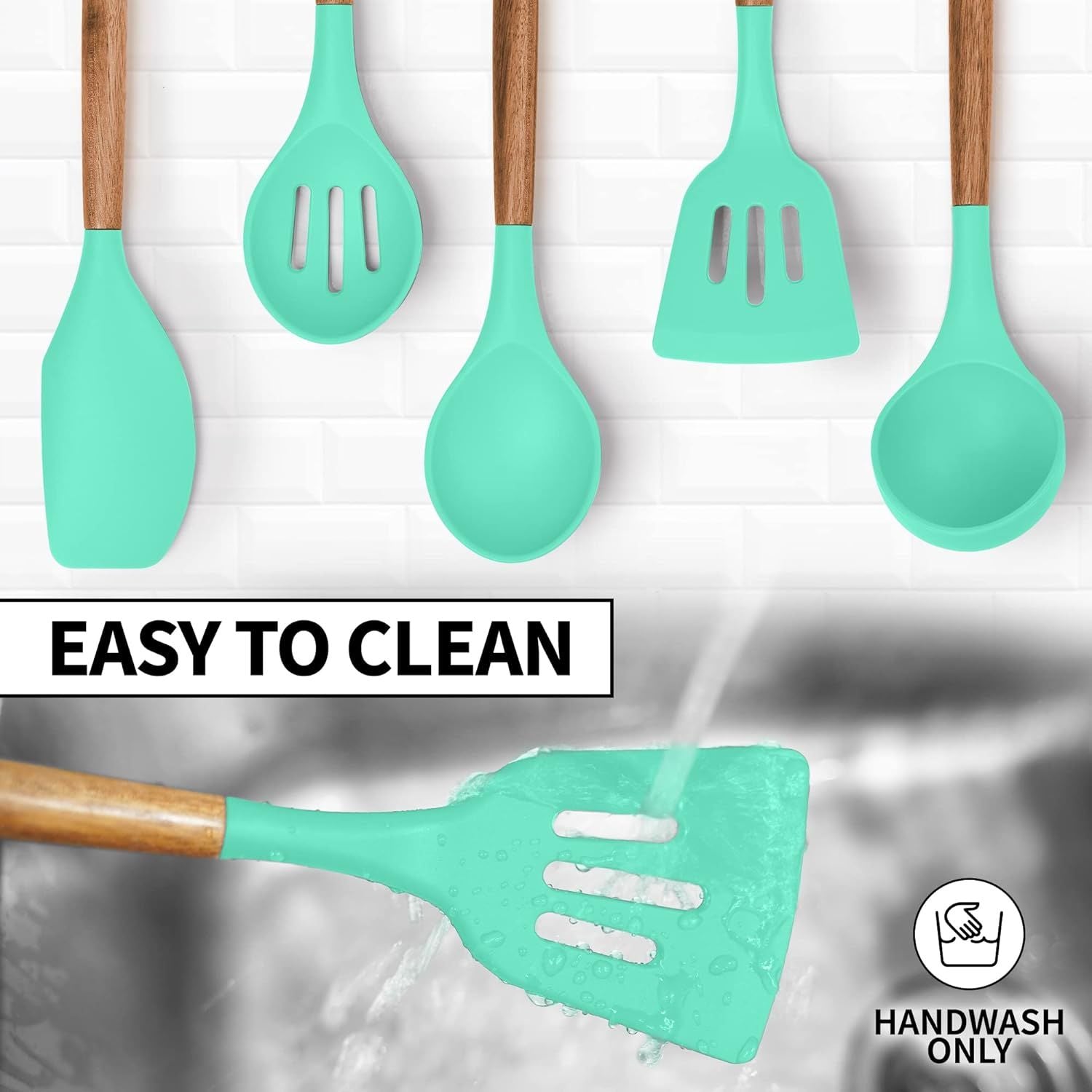 easy to clean Silicone Utensils Set