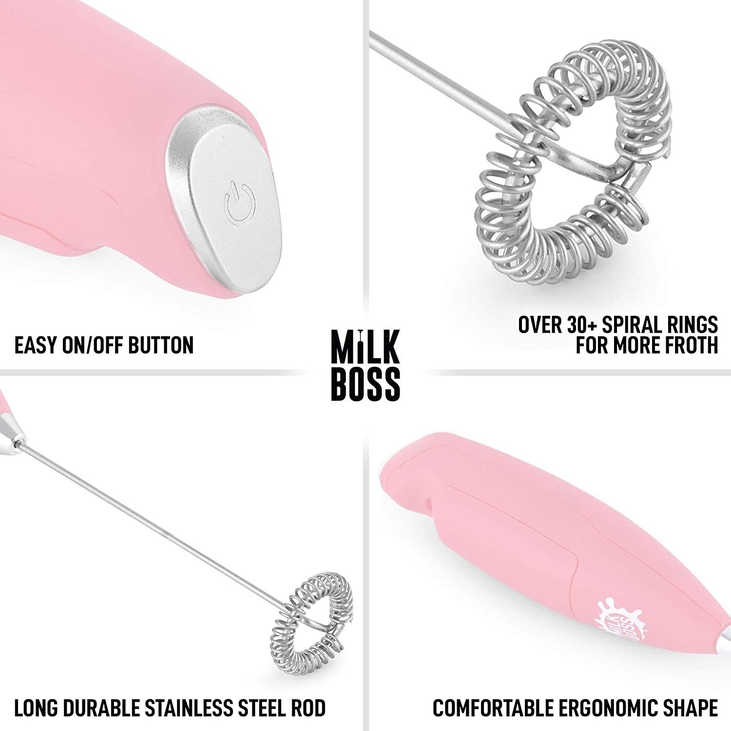 Milk frother with Comfortable Ergonomic Shape