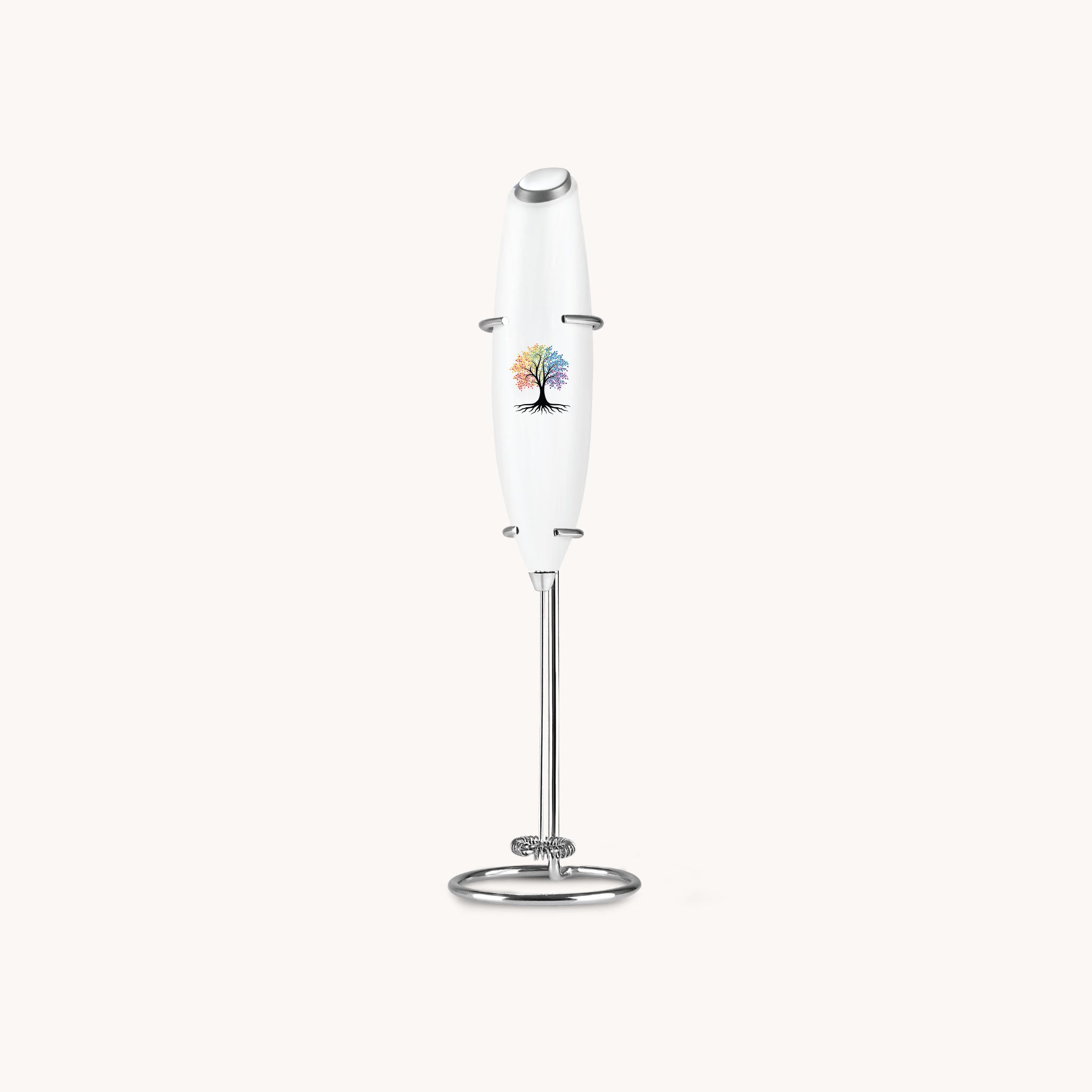 Classic Milk Frother With Stand Tree of Life by Zulay Kitchen