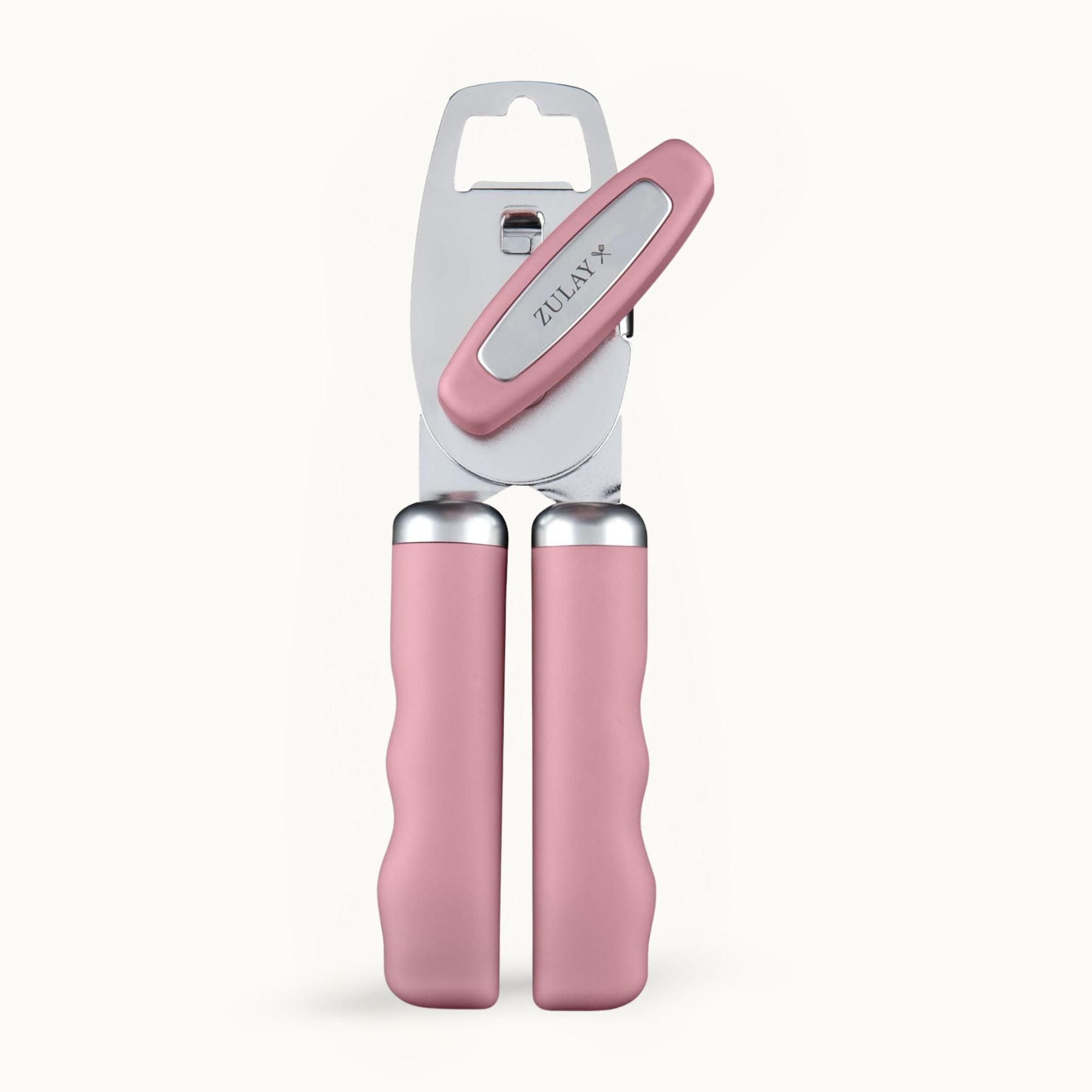 Stainless Steel Manual Can Opener with Bottle Opener - Pink by Zulay Kitchen