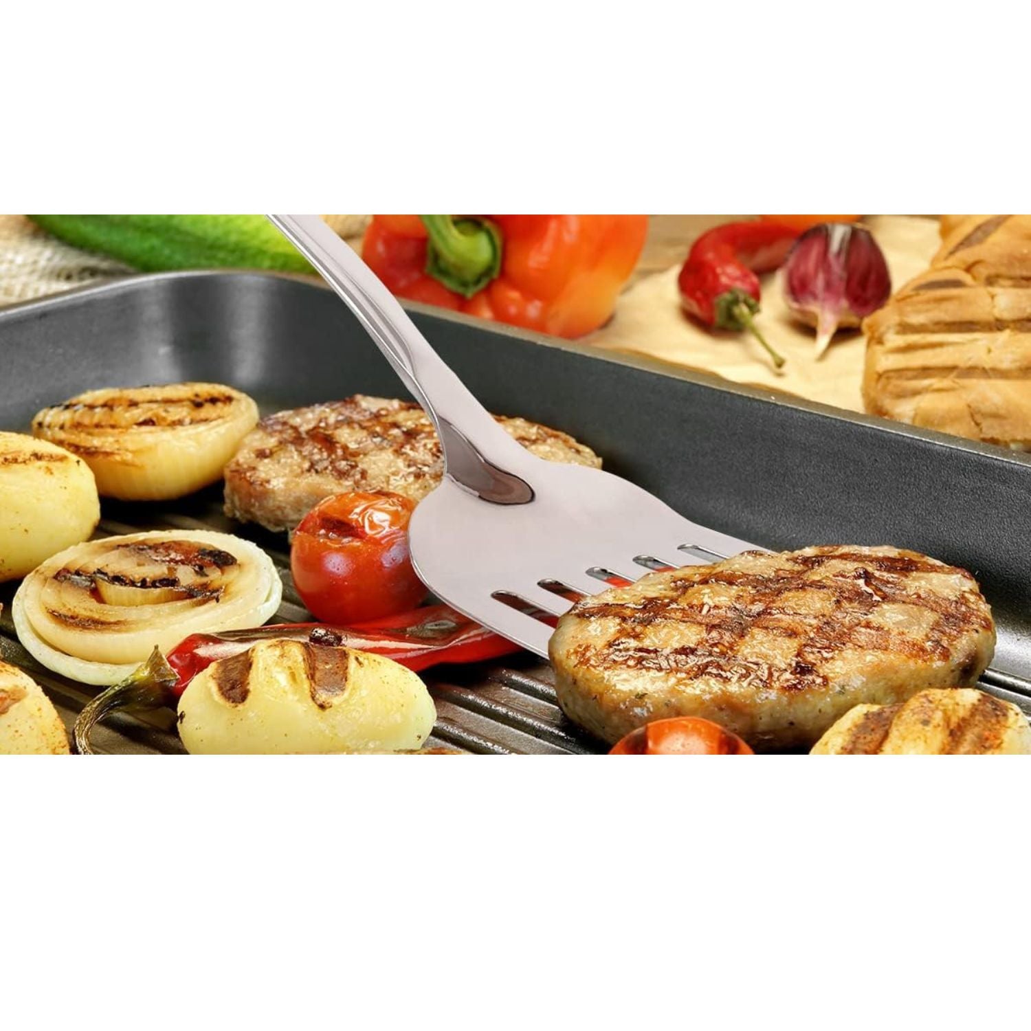 Durable Steel Design Spatula Turner by Zulay Kitchen