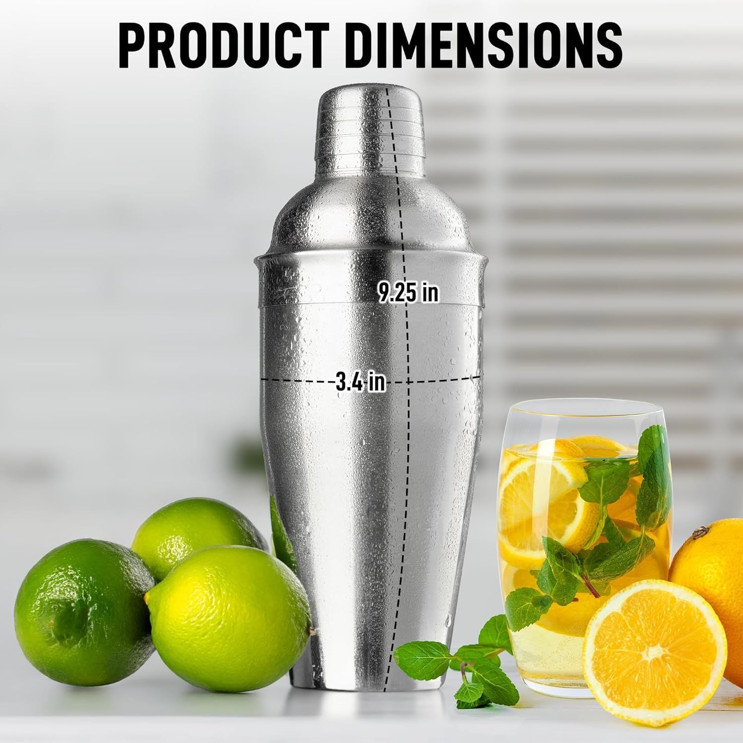 Timeless & Classic Design Cocktail Shaker by Zulay Kitchen