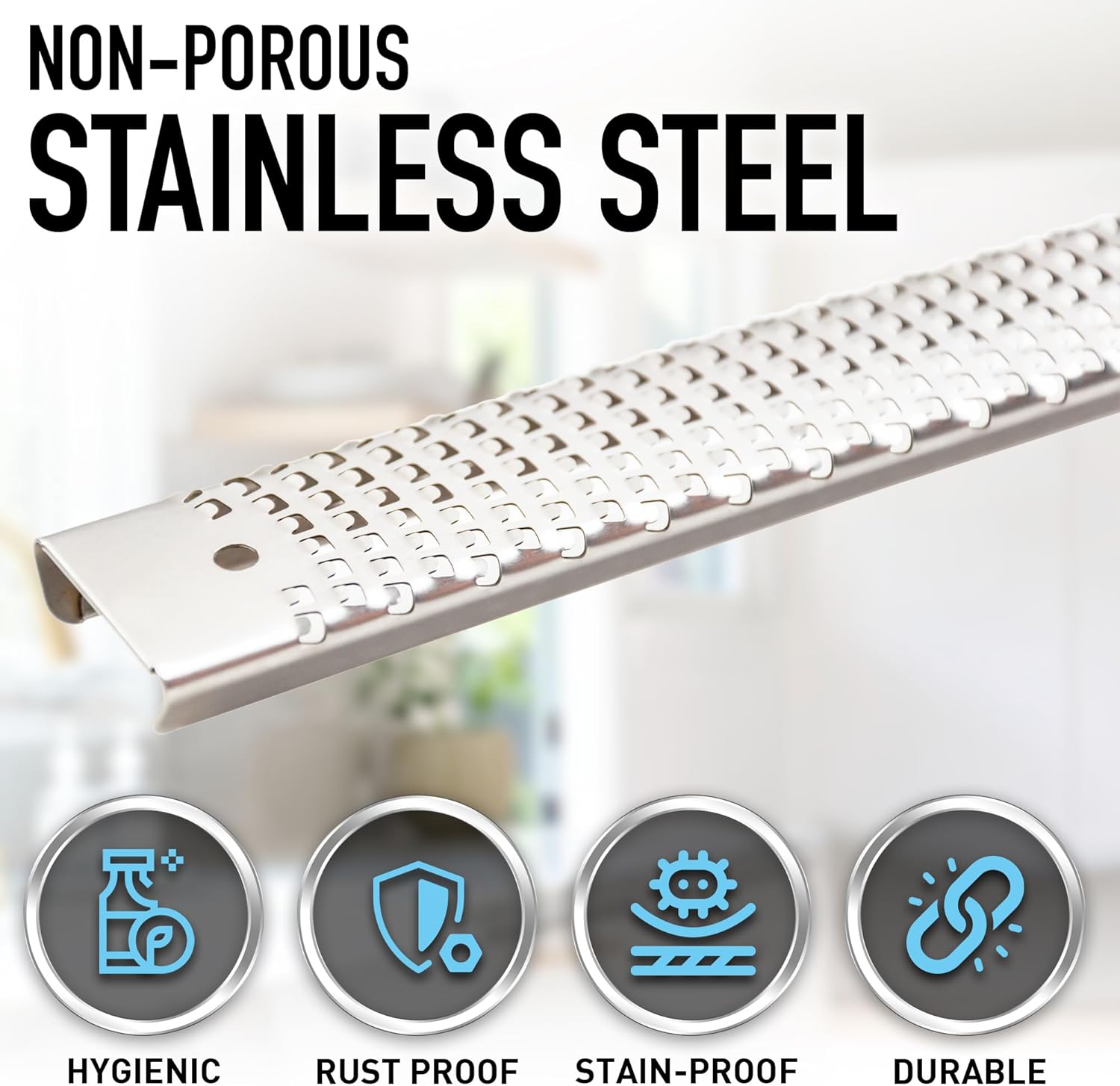 Kitchen Tool with Non-Porous Stainless Steel Blades for Zesting and Grating by Zulay Kitchen