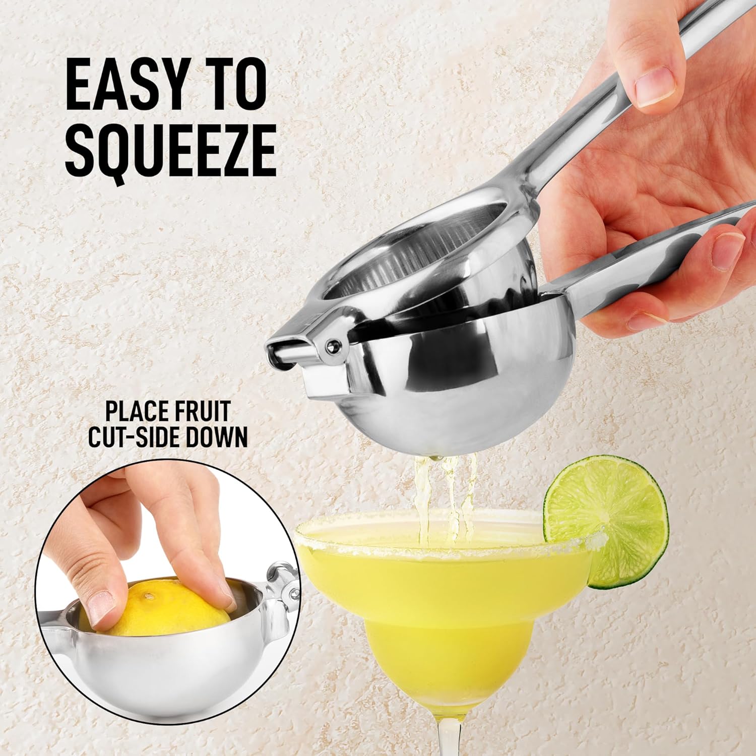 Easy to Use Extra Large Lemon Press for Fast Juice Extraction by Zulay Kitchen