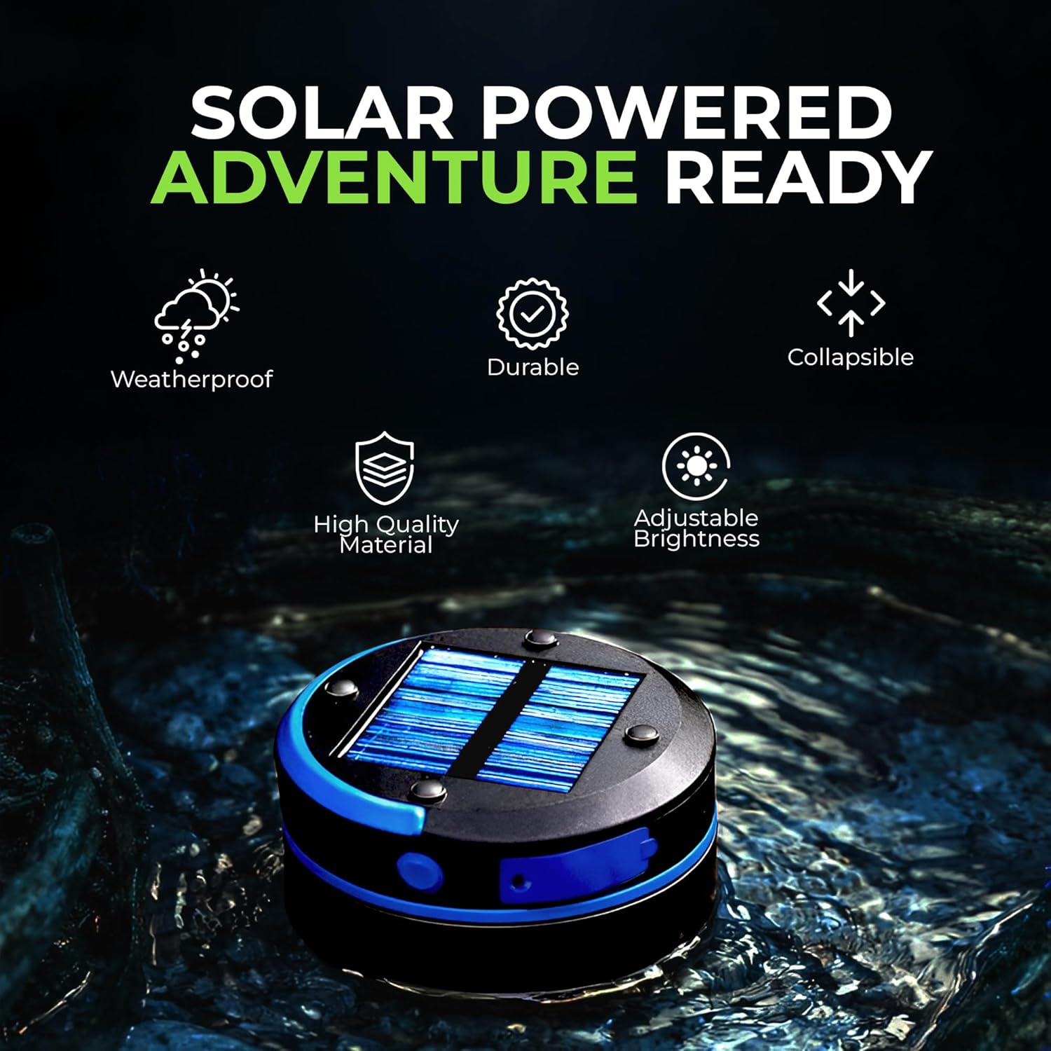 Solar-Powered Collapsible Lantern – Durable & Weatherproof