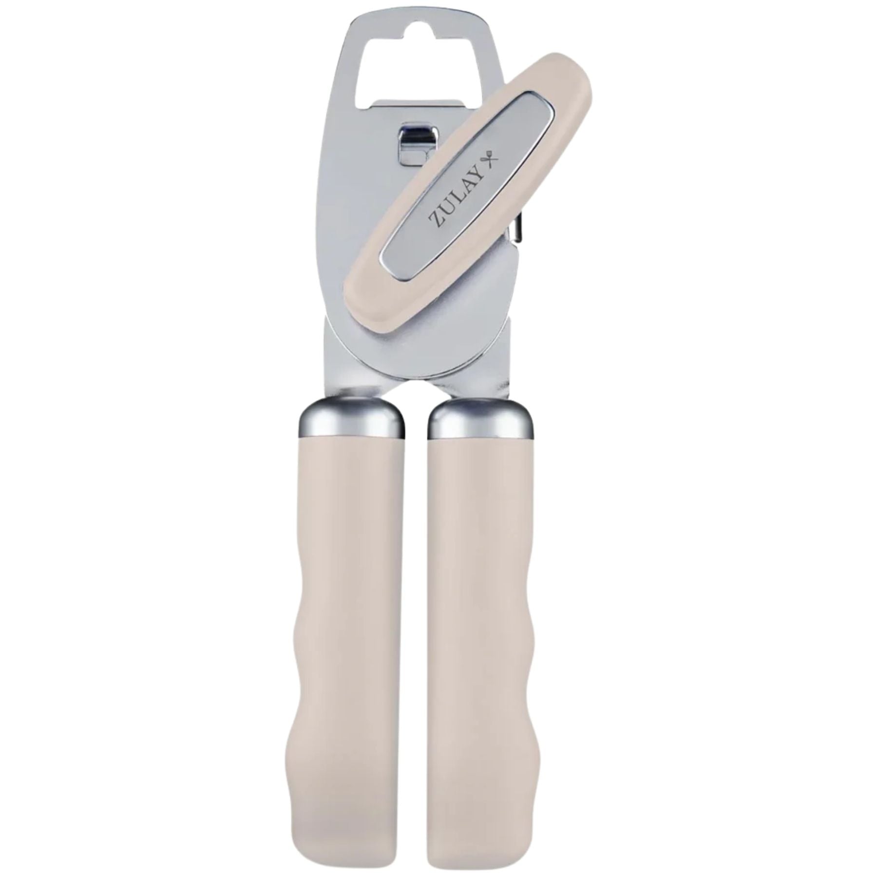 Stainless Steel Manual Can Opener with Bottle Opener - Almond by Zulay Kitchen