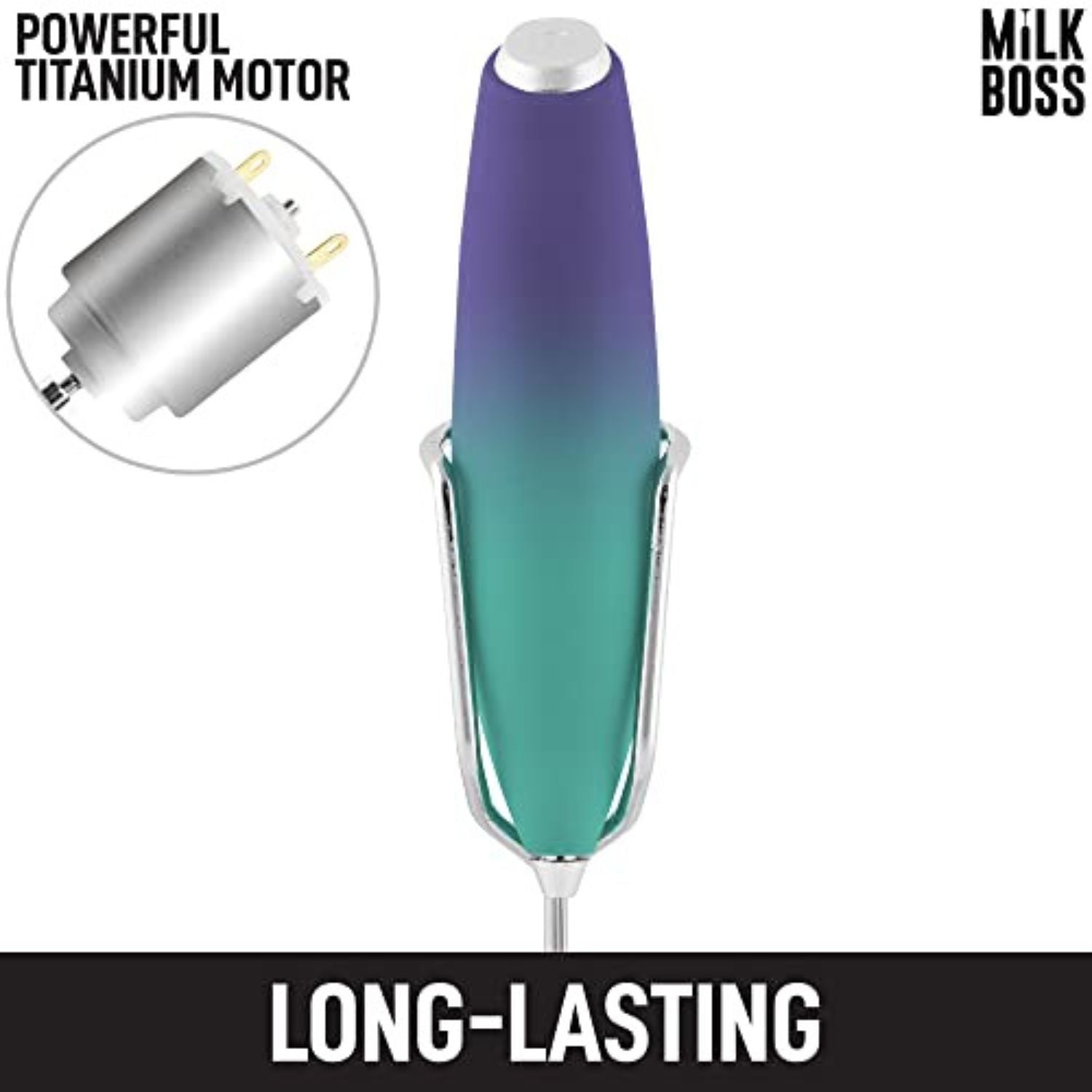 milk frother with powerful titanium motor