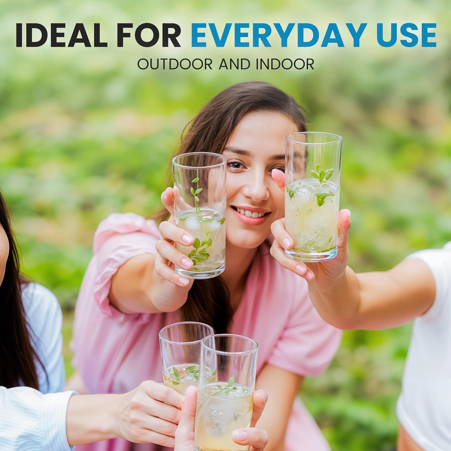 Ideal For Everyday Use Acrylic Glasses Drinkware by Zulay Kitchen