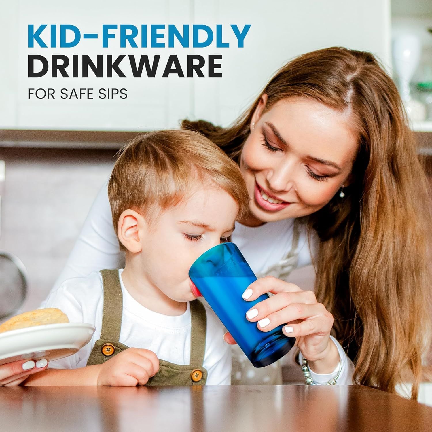 Smooth and Polished Rim and Large Mouth Opening for Easy Refill by Zulay Kitchen